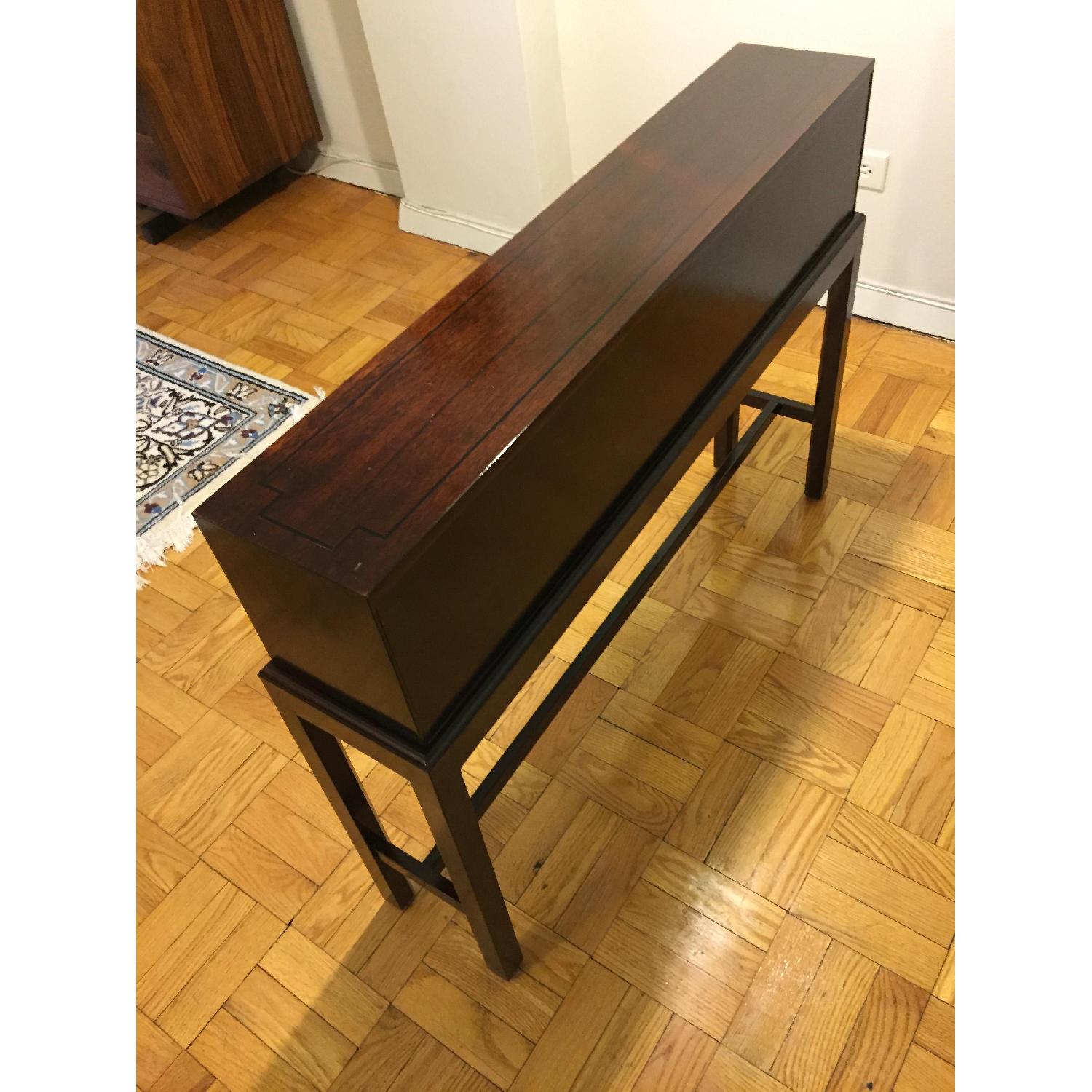 Narrow Solid Cherry Console Table - image-10