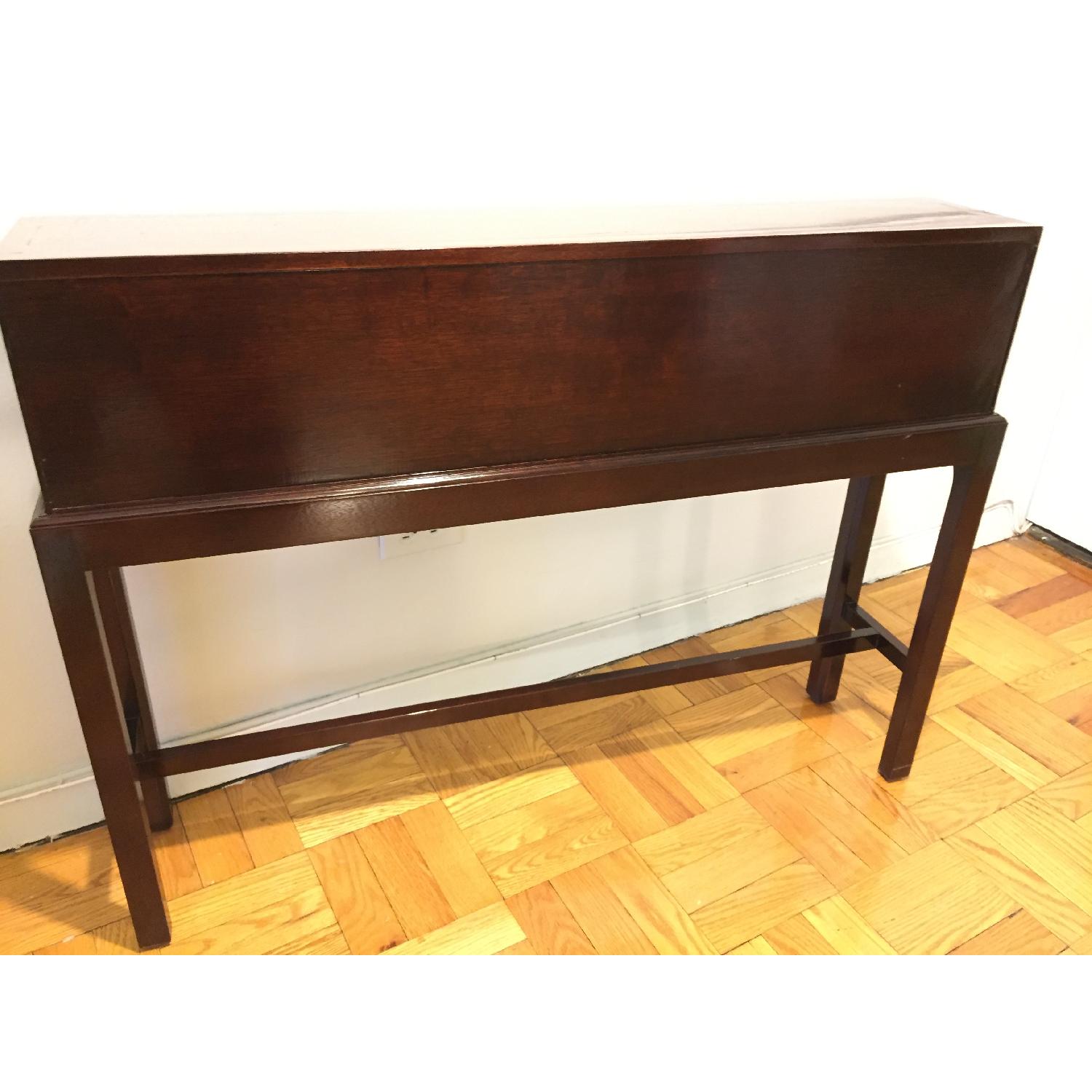 Narrow Solid Cherry Console Table - image-11