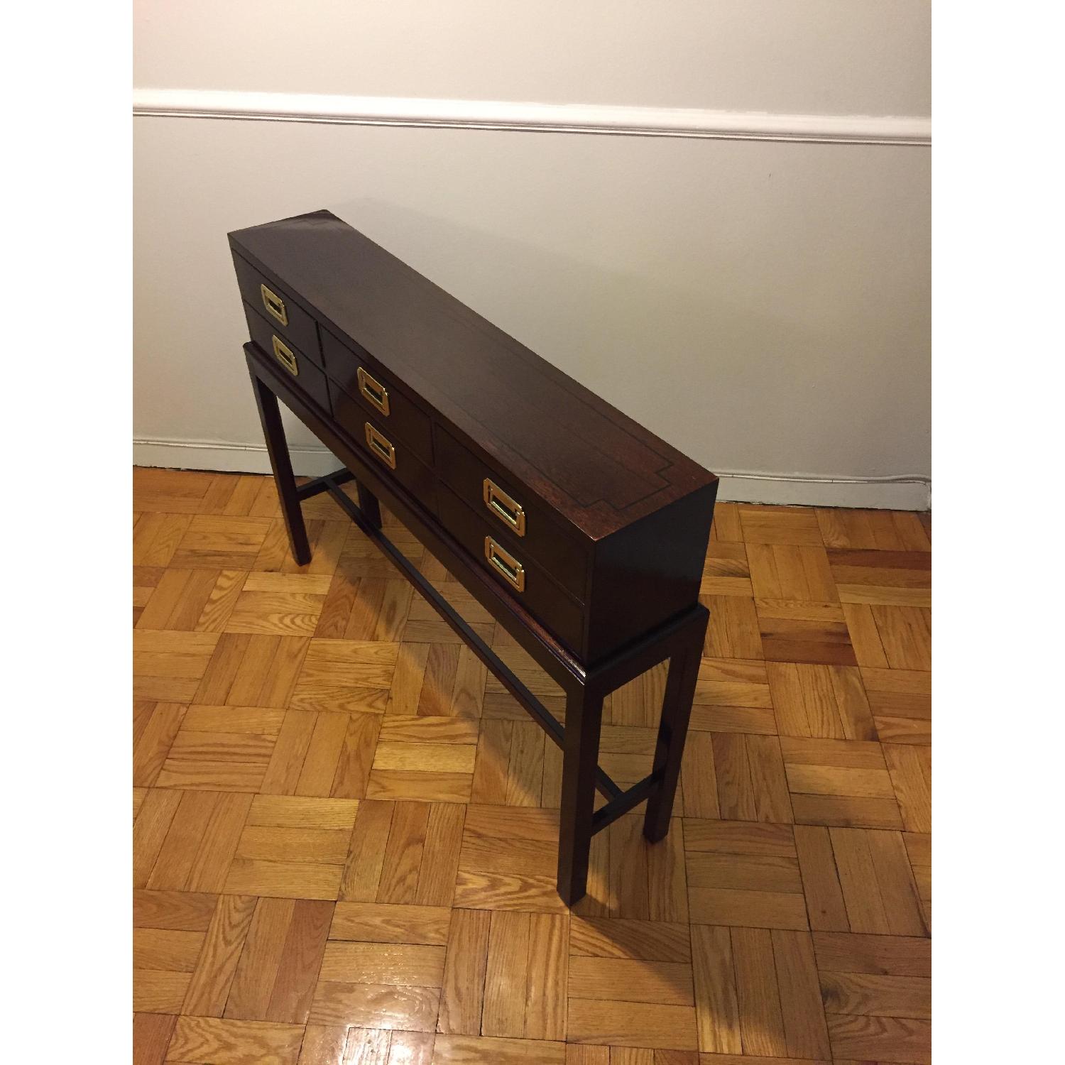 Narrow Solid Cherry Console Table - image-13