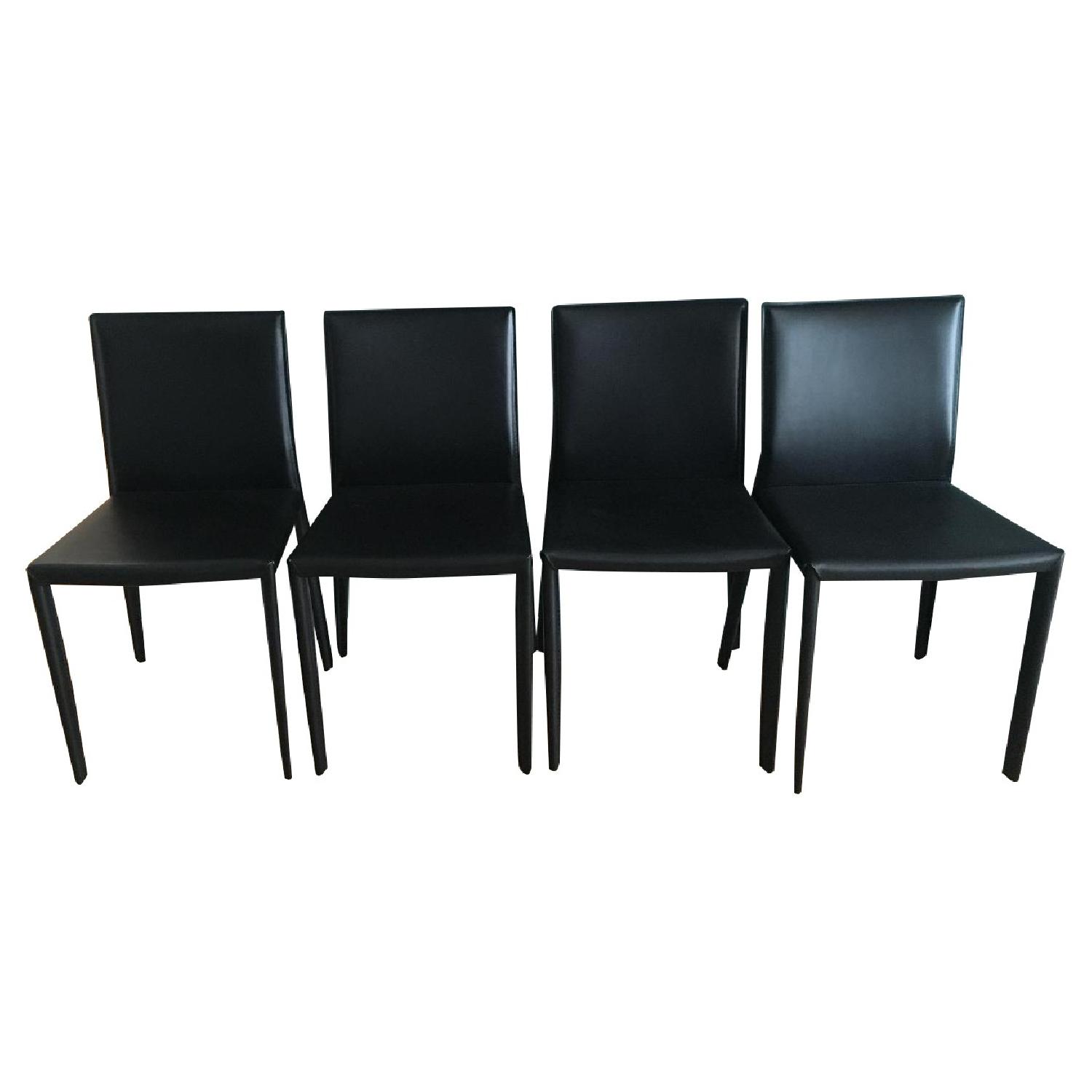 Room & Board Leather Dining Chairs - AptDeco