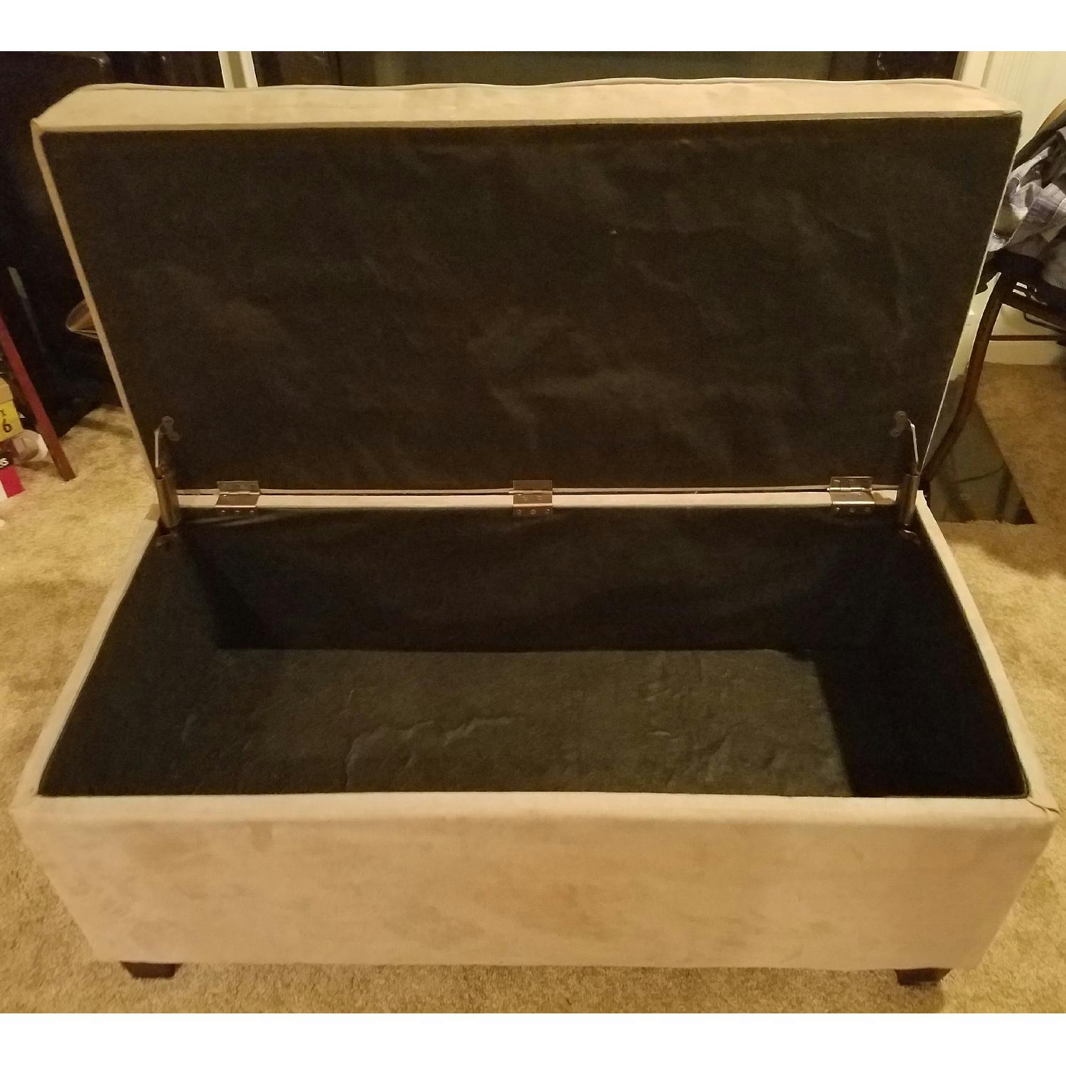 Pier 1 Tufted Micro-Suede Storage Bench - image-3