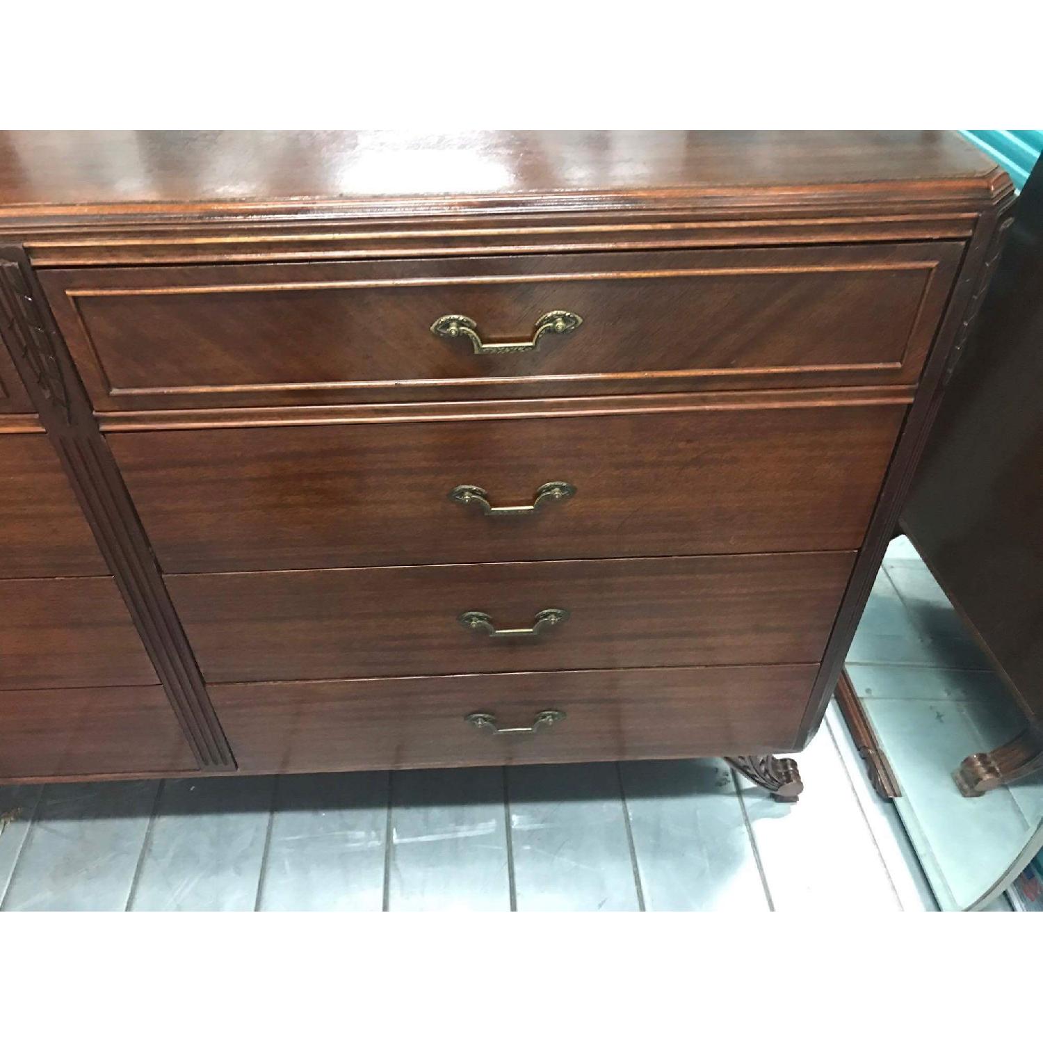 Rway Furniture Antique 1930s Mahogany Dresser w/ Mirror - image-7