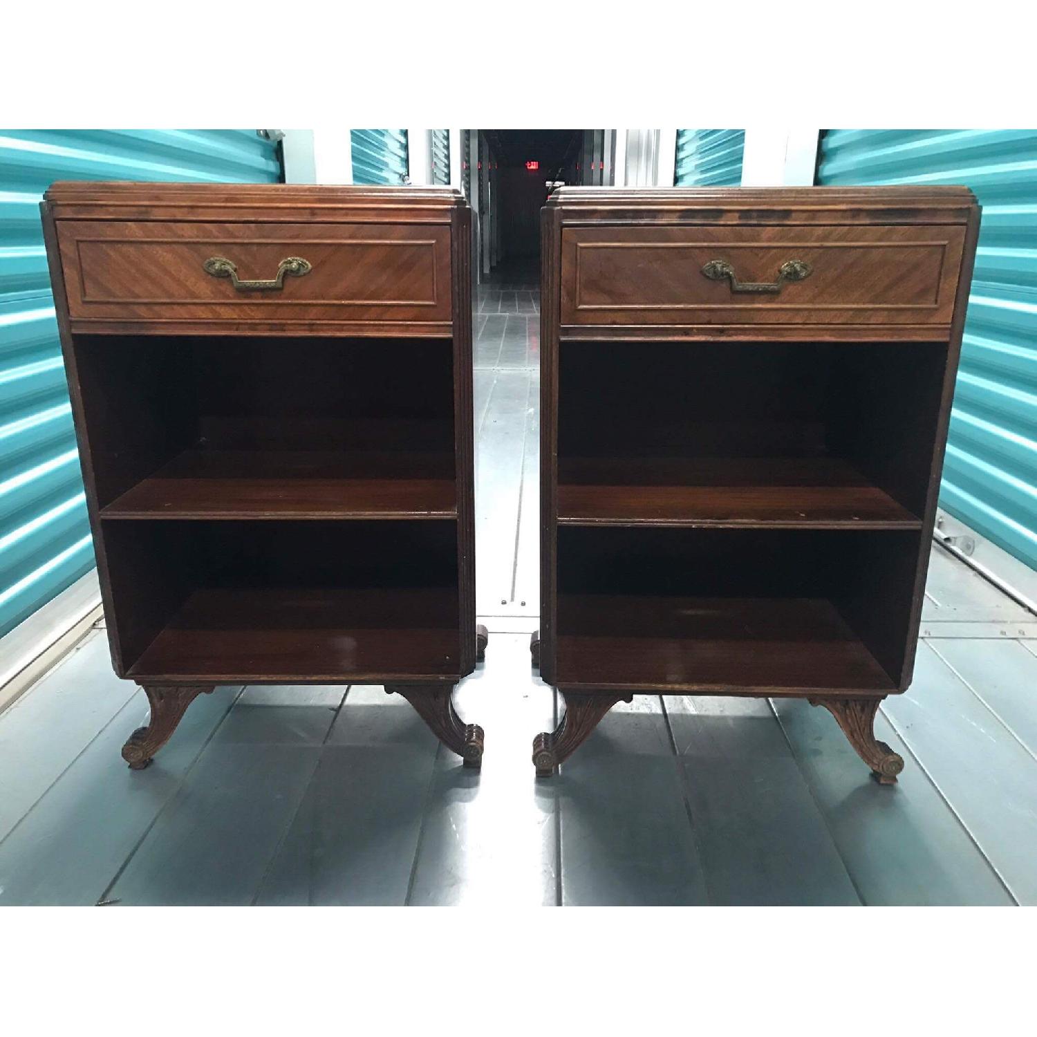 Rway Furniture Antique 1930s Mahogany Nightstands - image-1