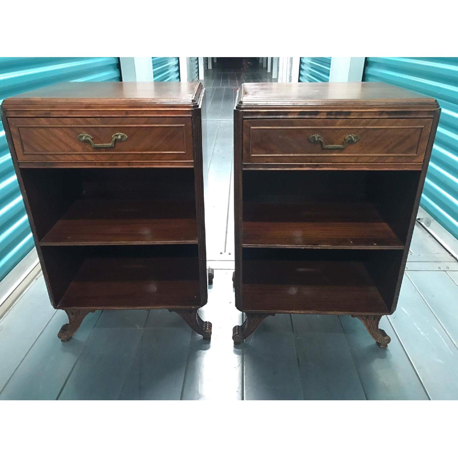 Rway Furniture Antique 1930s Mahogany Nightstands - image-2