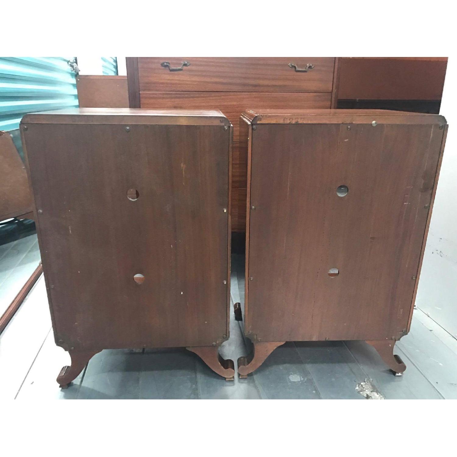 Rway Furniture Antique 1930s Mahogany Nightstands - image-6