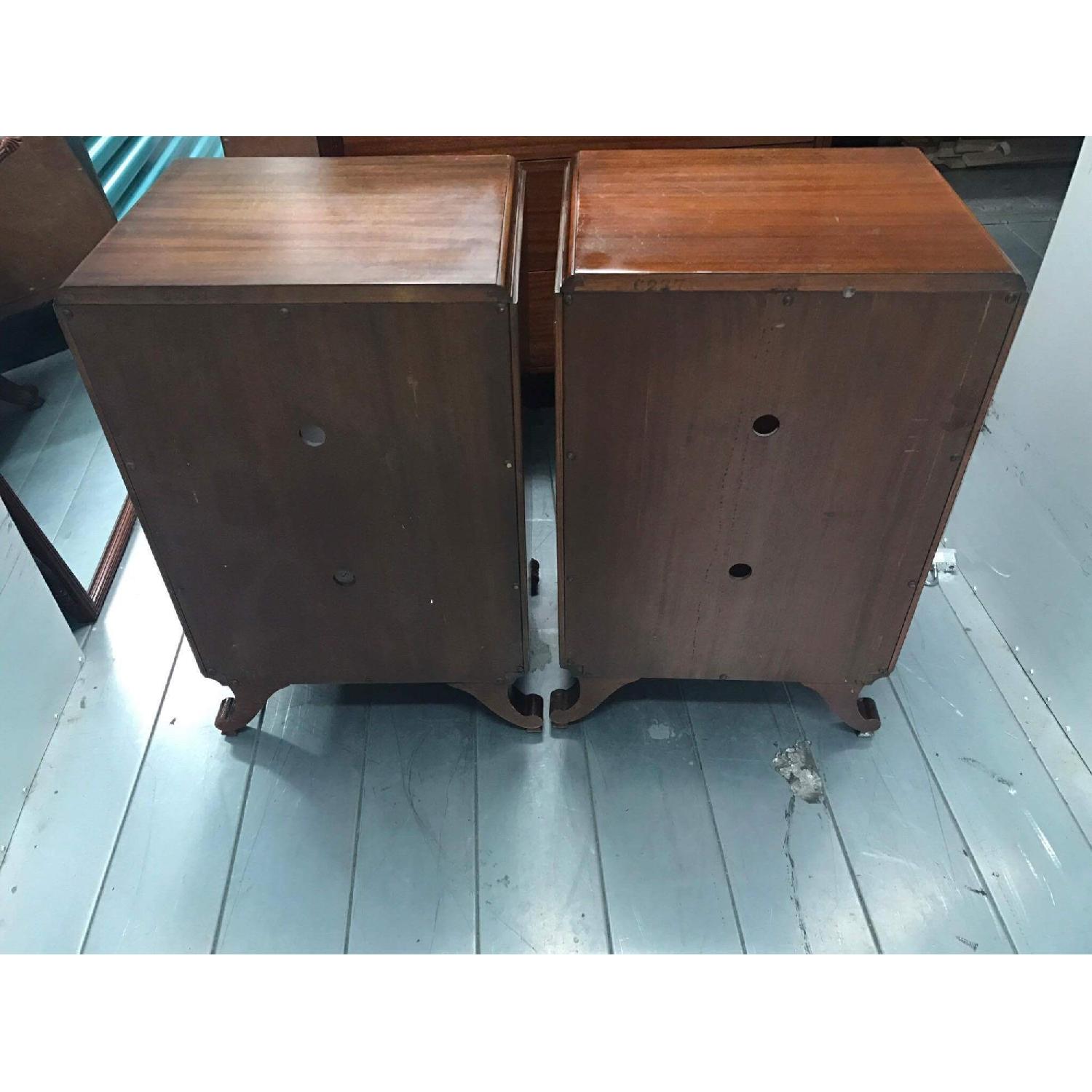 Rway Furniture Antique 1930s Mahogany Nightstands - image-7