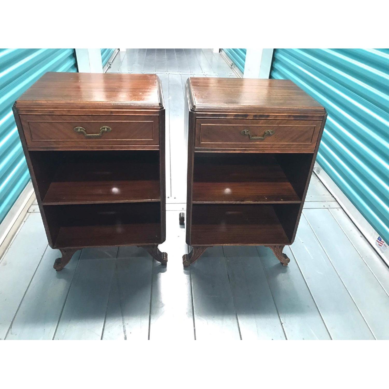 Rway Furniture Antique 1930s Mahogany Nightstands - image-36