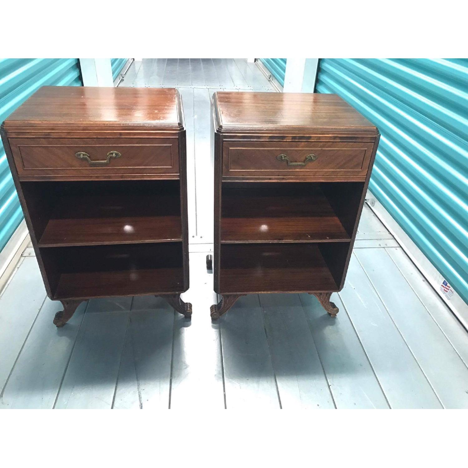 Rway Furniture Antique 1930s Mahogany Nightstands - image-37
