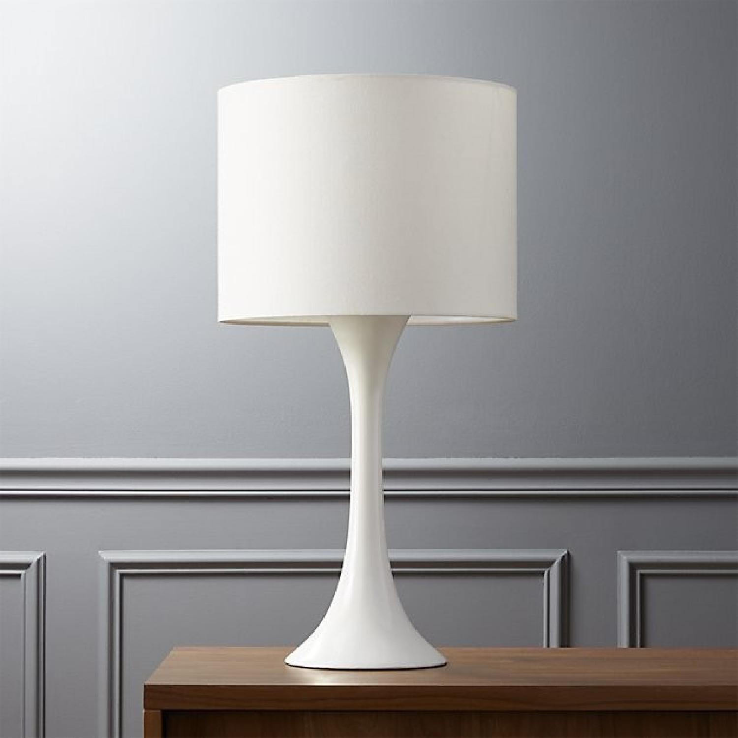 CB2 Ada II White Table Lamp - image-1