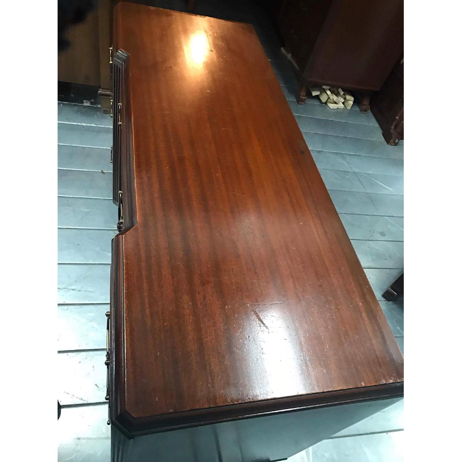 Rway Furniture Antique 1930s Mahogany Vanity Dresser w/ Hanging Mirror - image-26