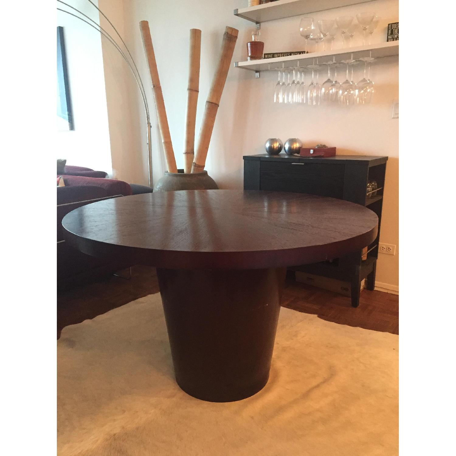 Crate & Barrel Orion Walnut Dining Table AptDeco