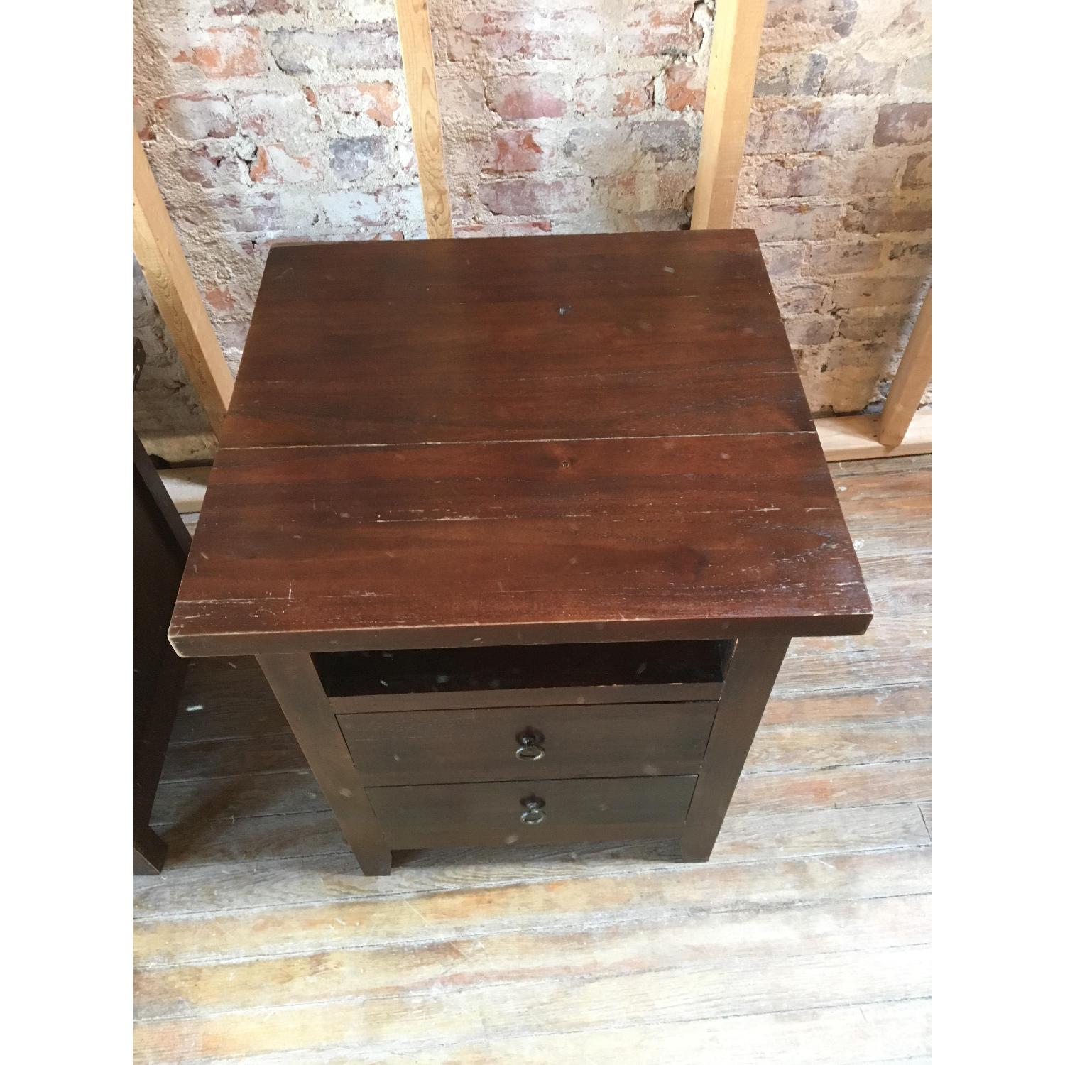 Crate & Barrel Plantation Teak Coffee Table + End Table - image-5