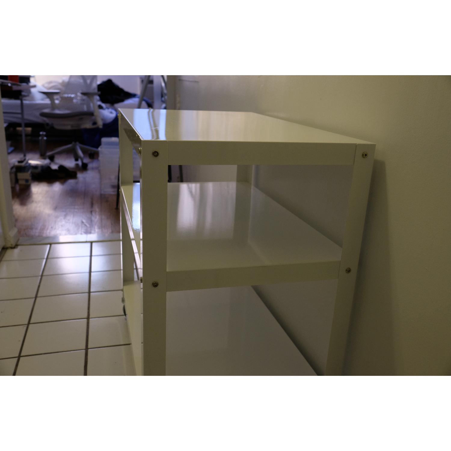 CB2 Go-Cart White Rolling Cart - image-4