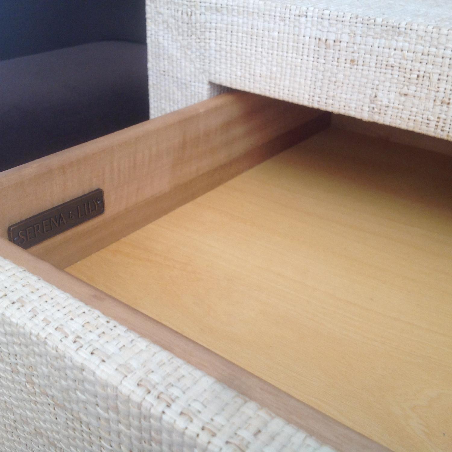 Serena & Lily Blake Raffia 1-Drawer Nightstands in Natural - image-4