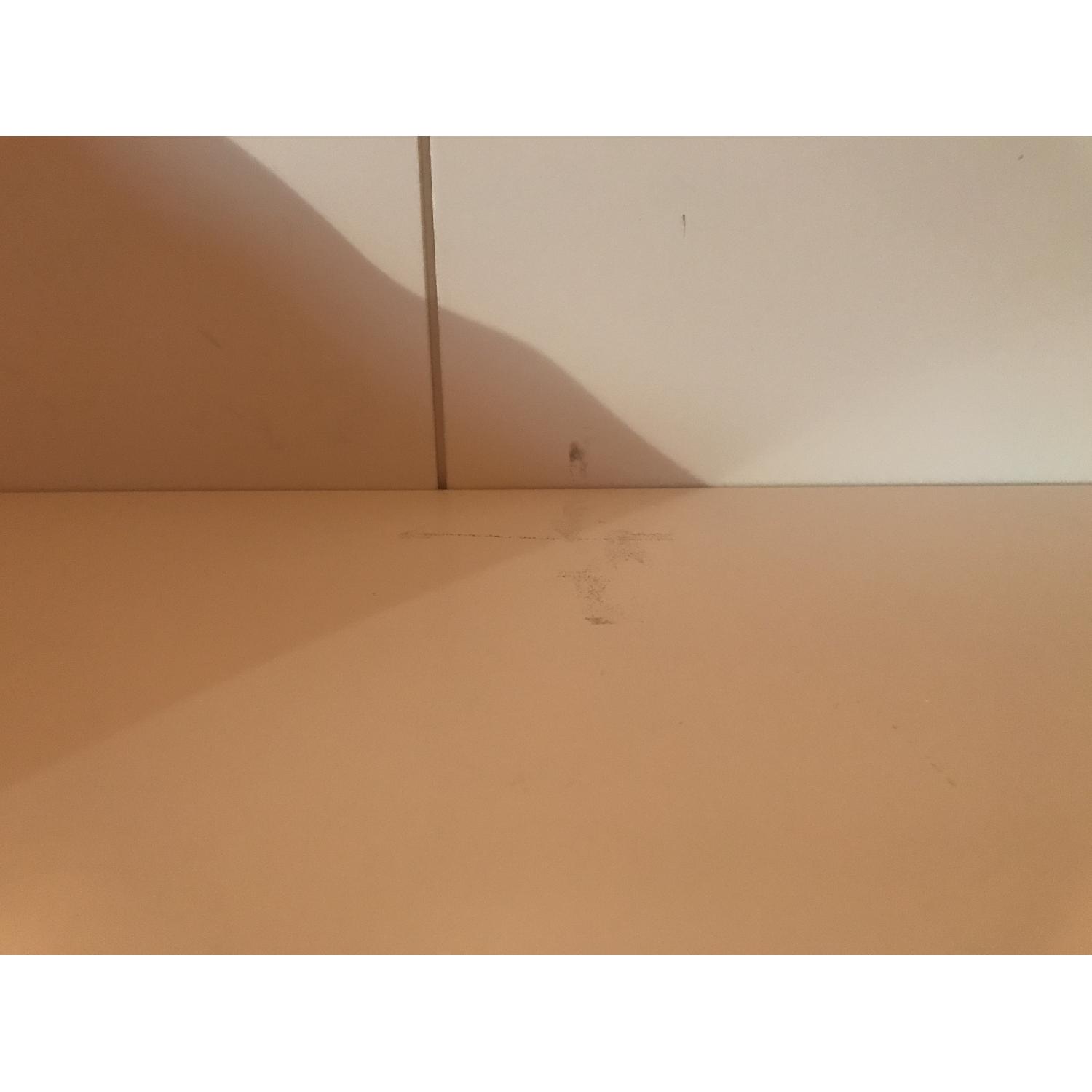 Land of Nod White Bookshelf/Toy Bin - image-4