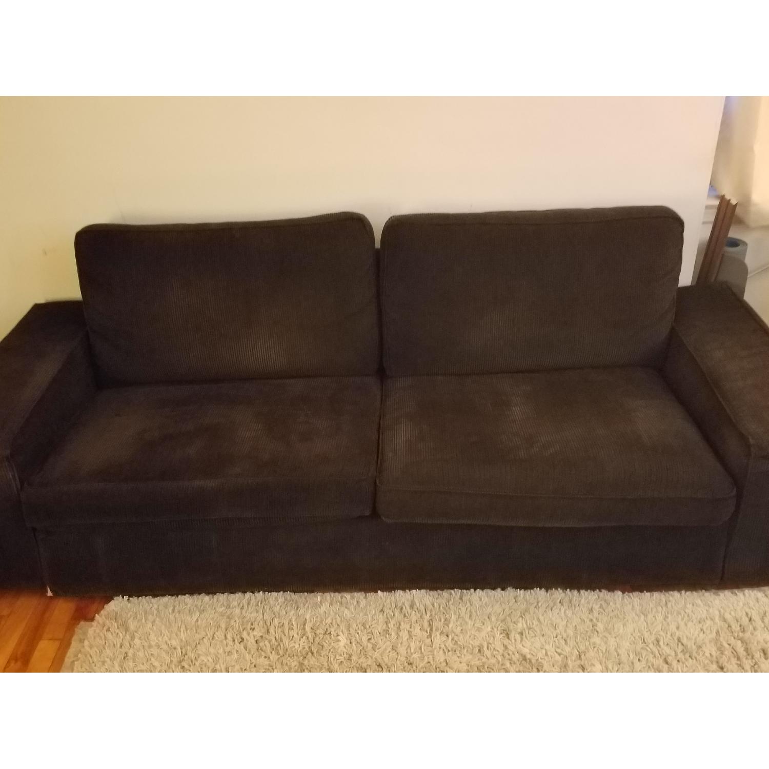 Ikea Kivik Sofa in Black Corduroy - image-2