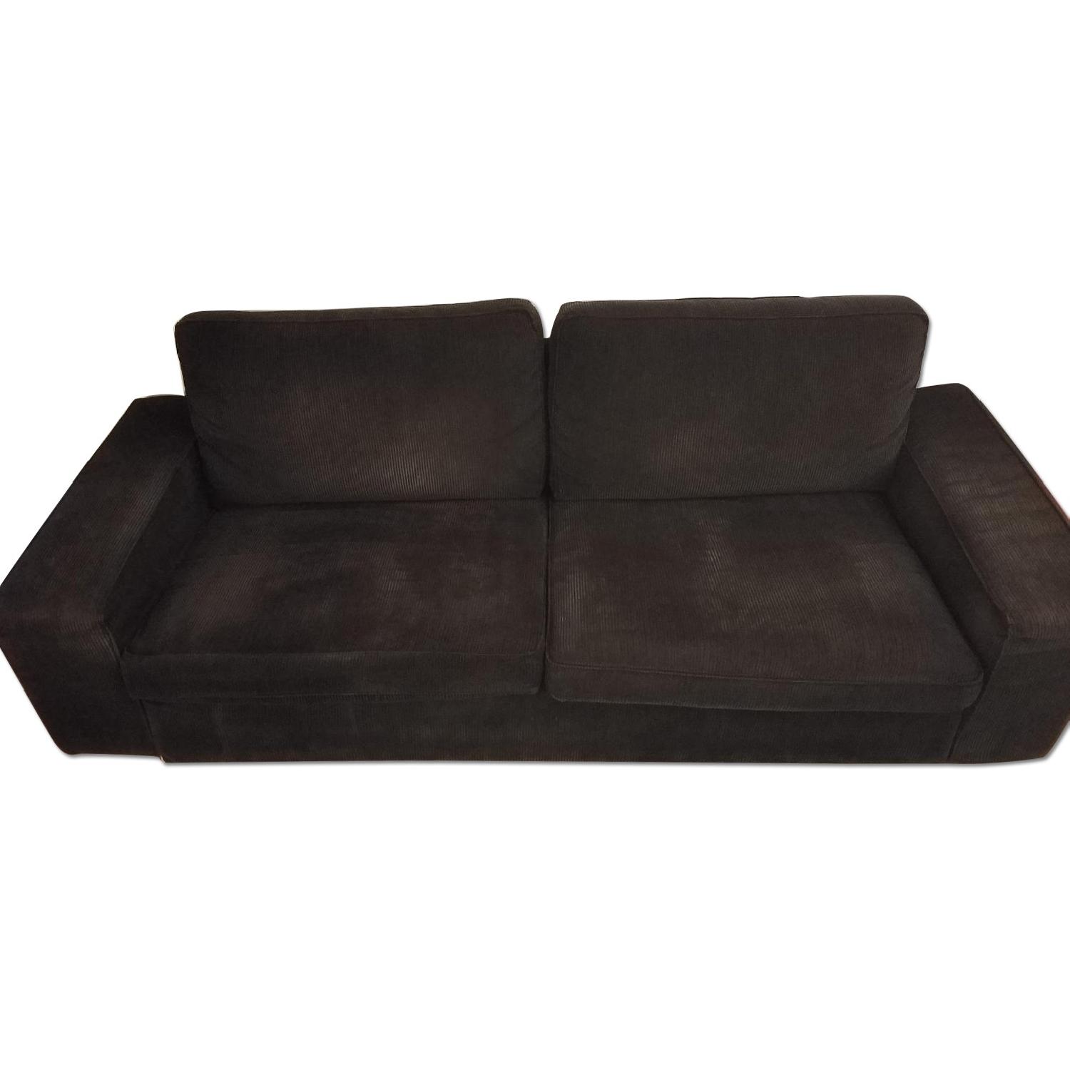 Ikea Kivik Sofa in Black Corduroy - image-0