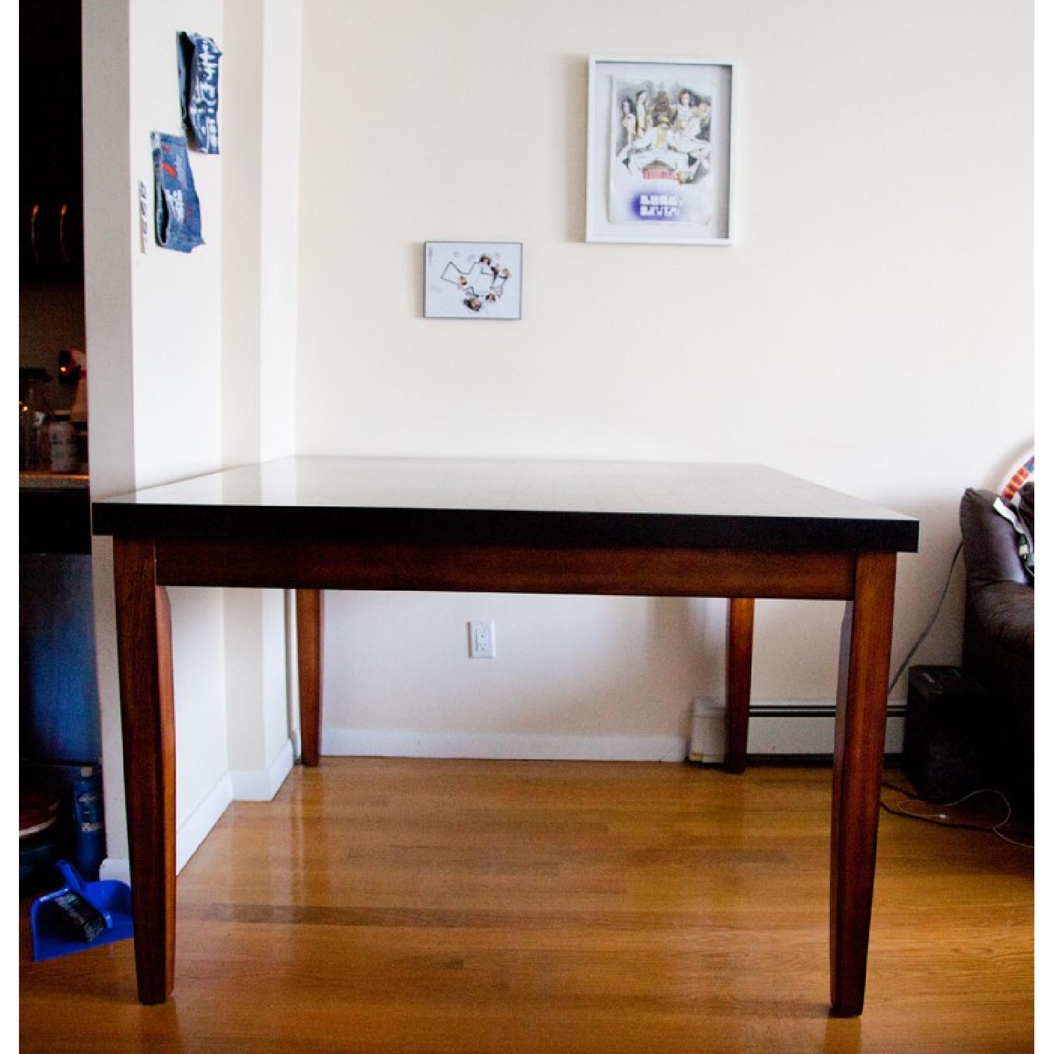 Black Granite Top Pub Table Set w/ 4 Chairs - image-2