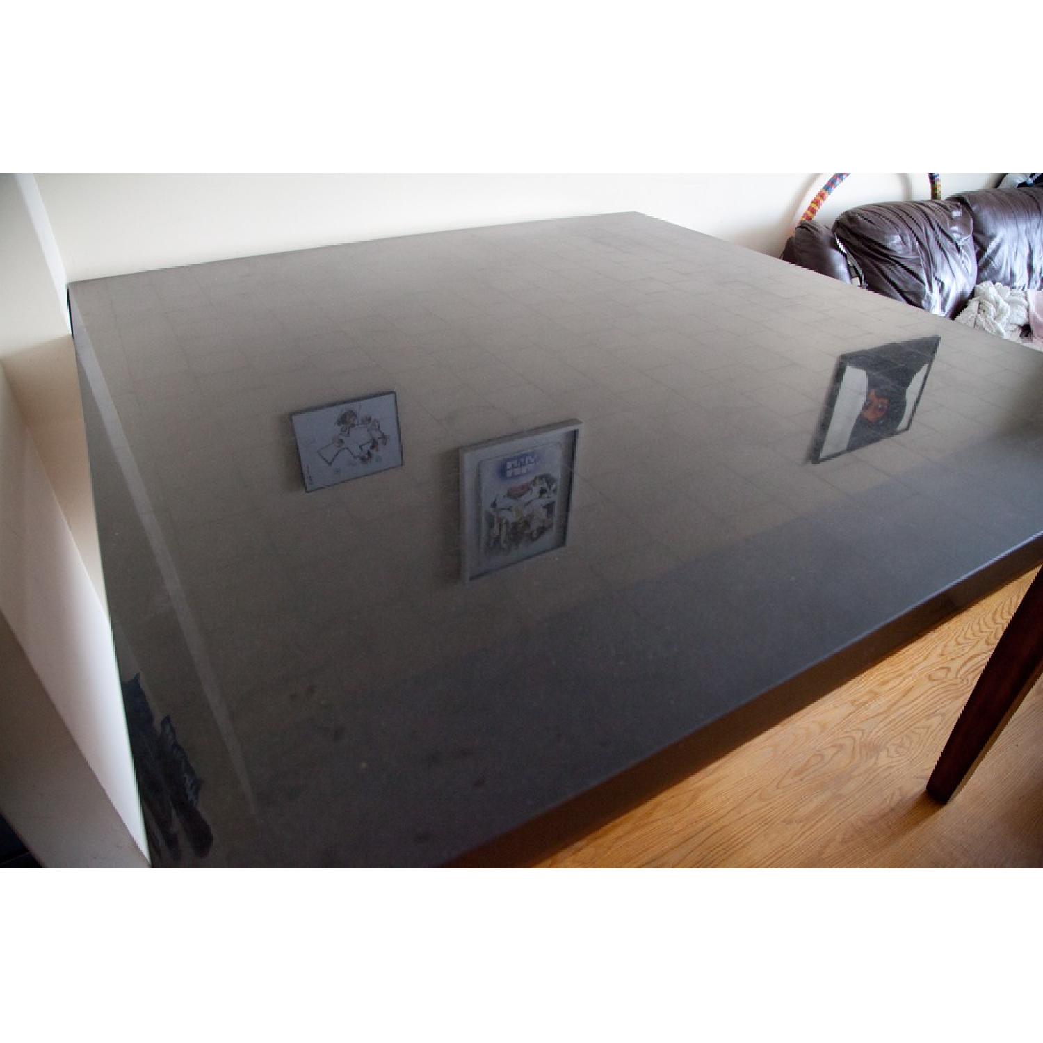 Black Granite Top Pub Table Set w/ 4 Chairs - image-6