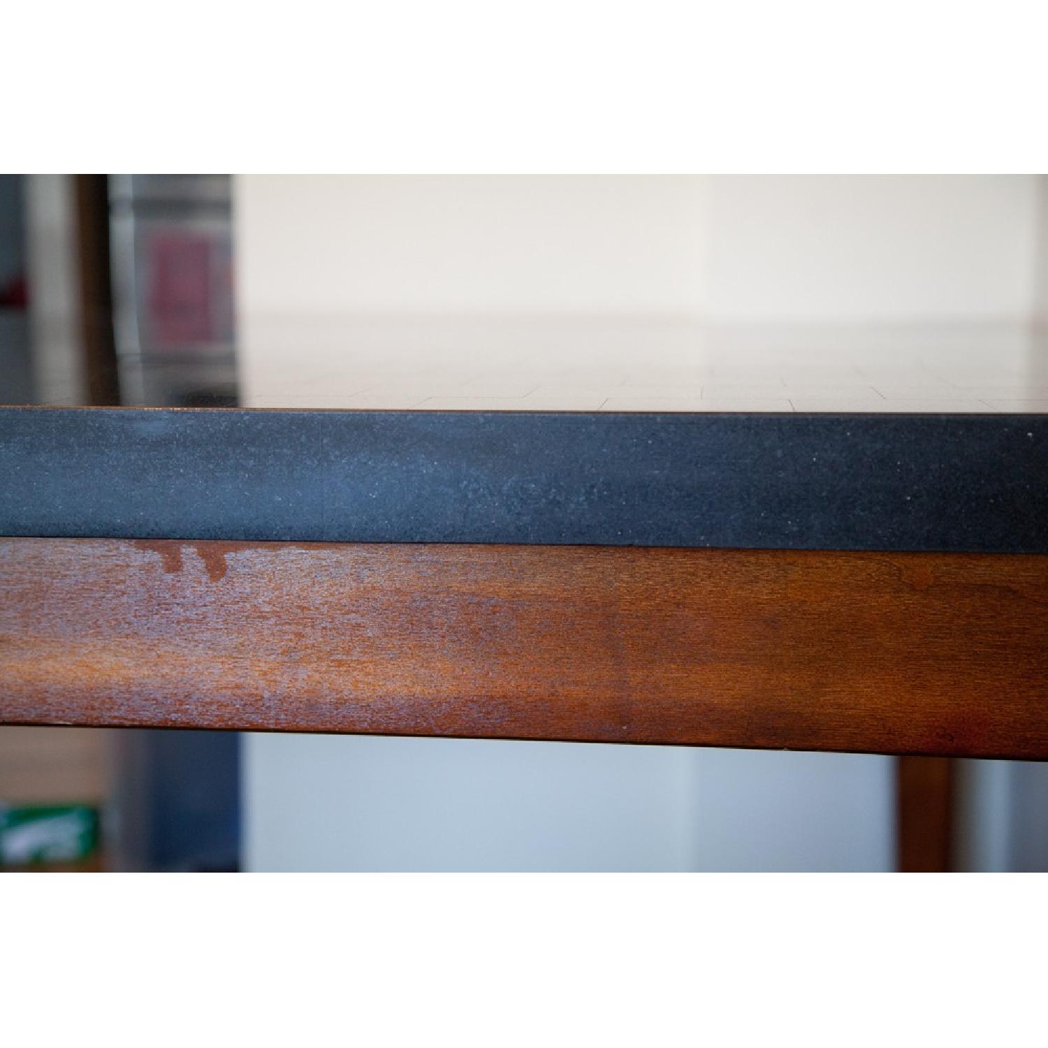 Black Granite Top Pub Table Set w/ 4 Chairs - image-8