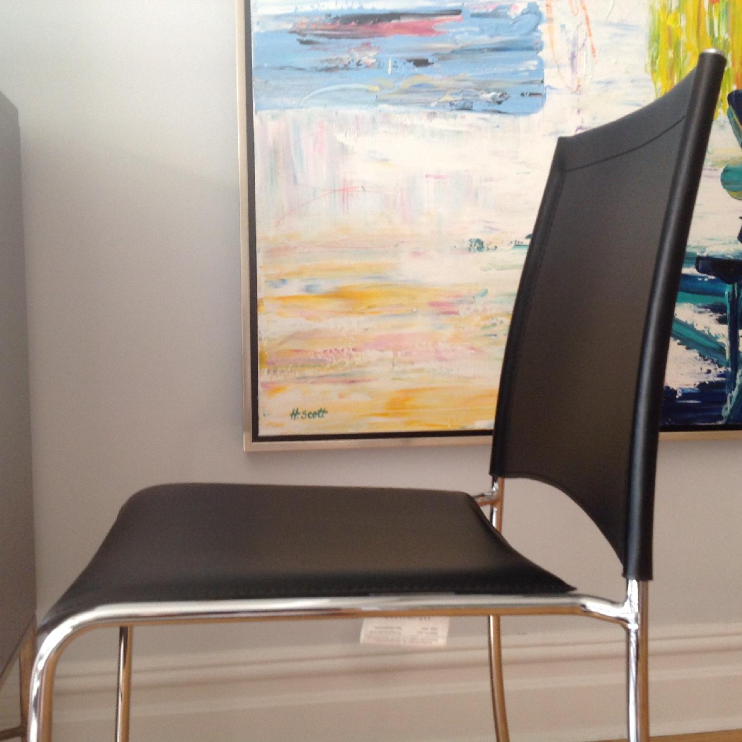 Nella Leather Dining Chairs AptDeco