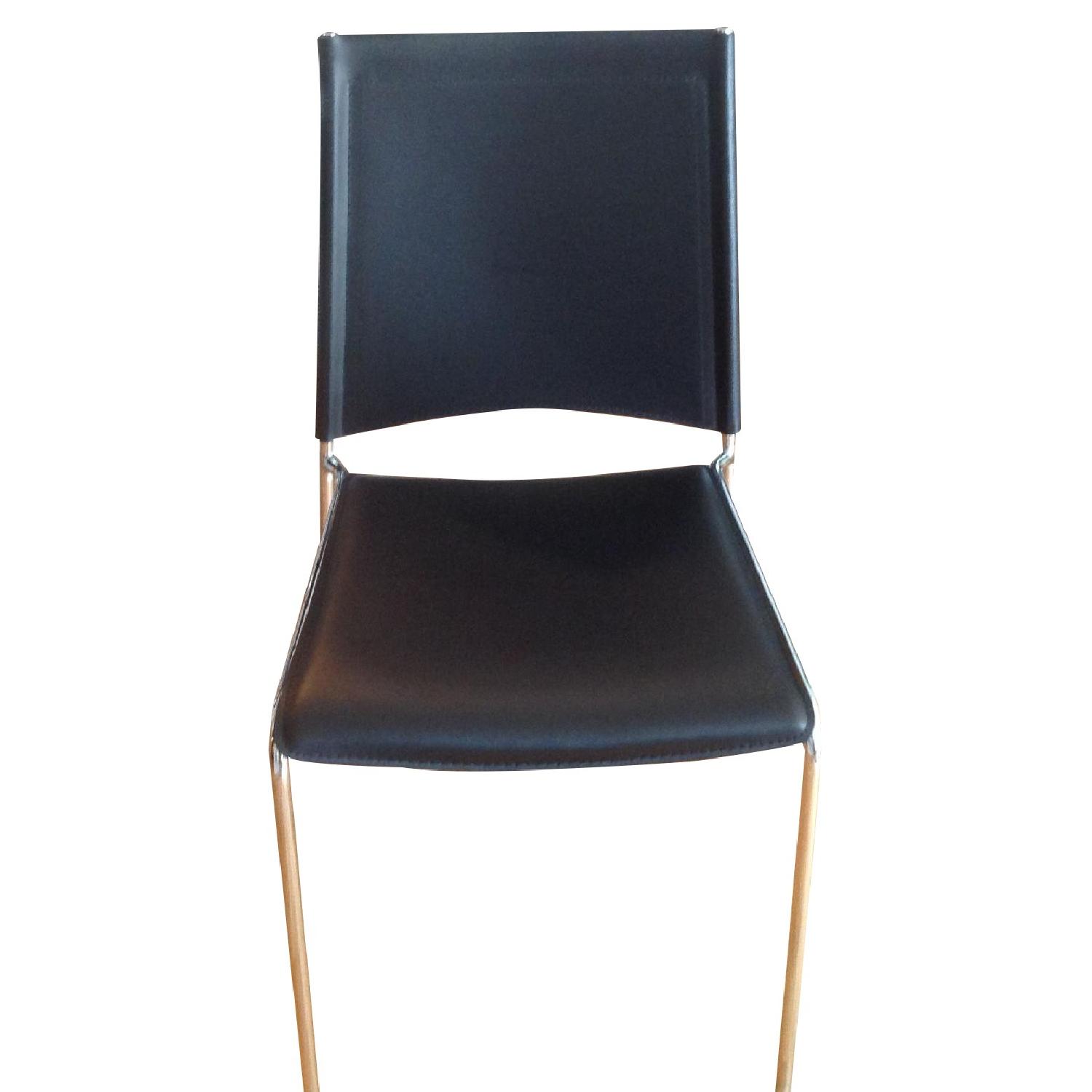 Nella Leather Dining Chairs AptDeco