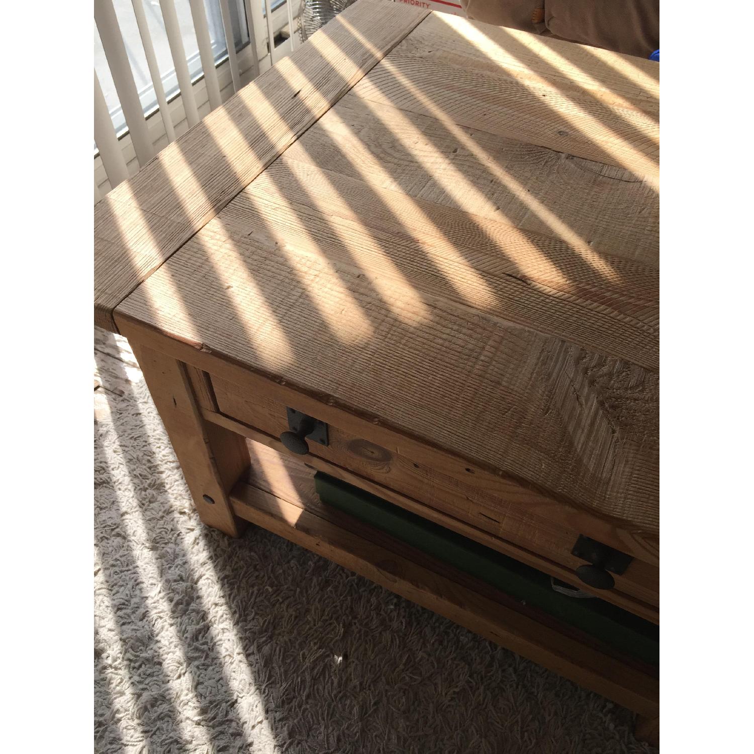 Pottery Barn Benchwright Rustic Mahogany Coffee Table - image-3