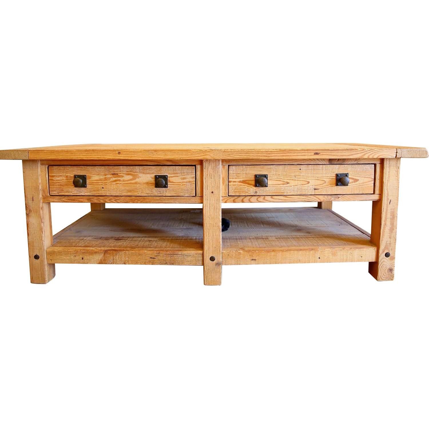 Pottery Barn Benchwright Rustic Mahogany Coffee Table - image-0