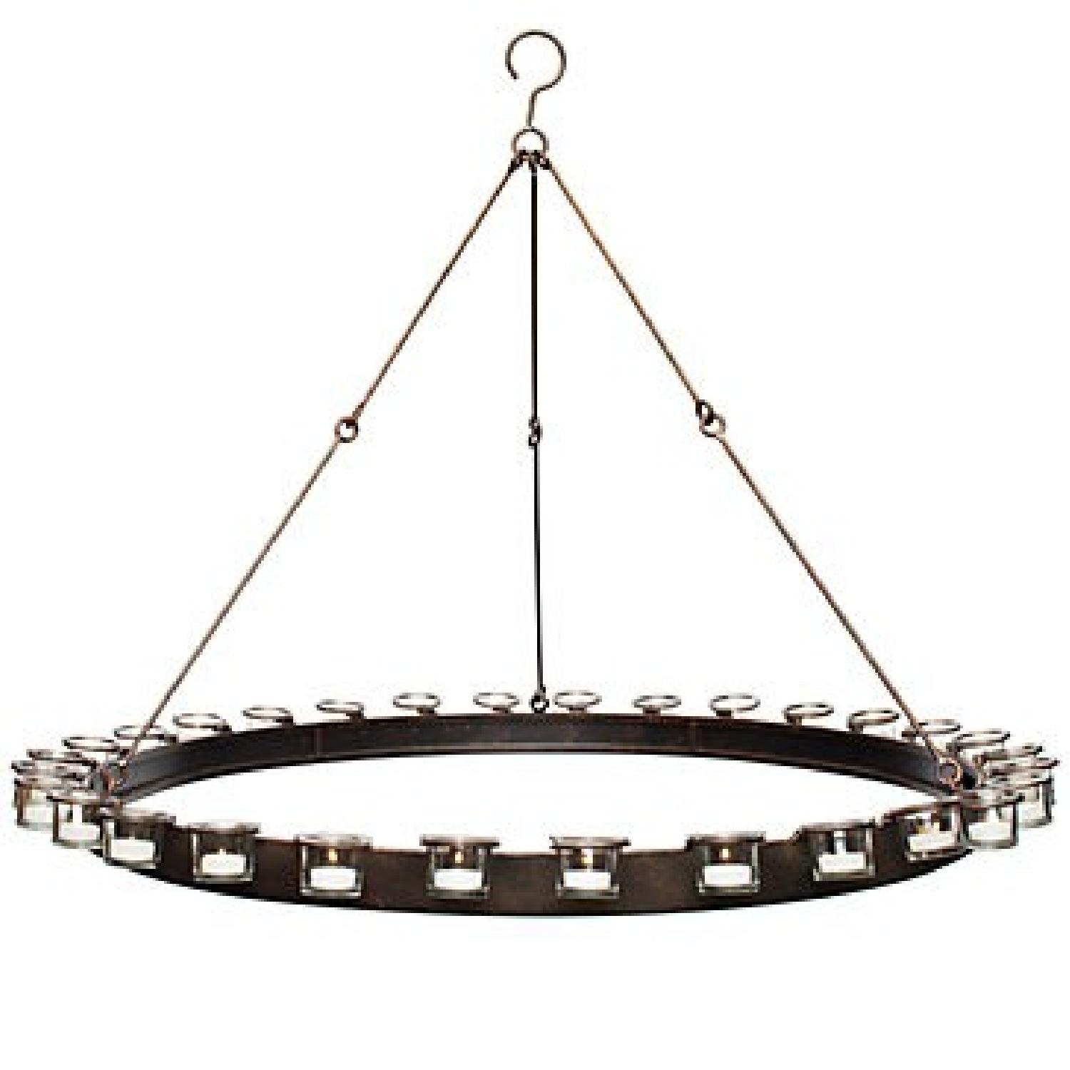 Z Gallerie Candle Holder Chandelier - image-1