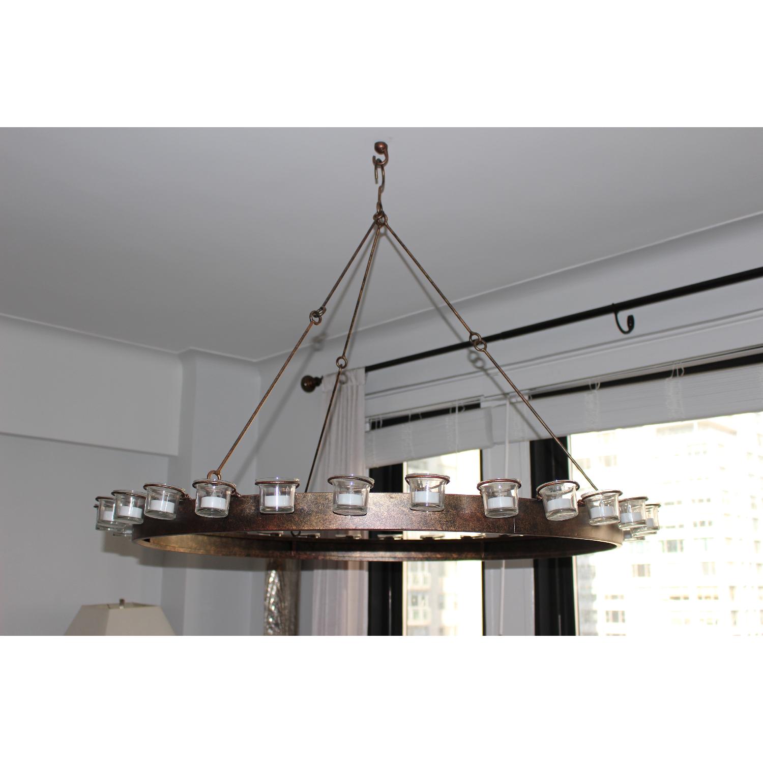 Z Gallerie Candle Holder Chandelier - image-4