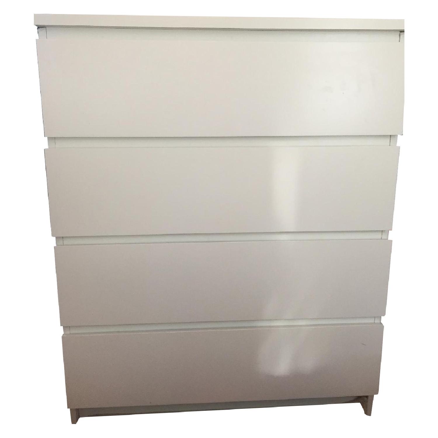 Ikea Malm 4-Drawer Dresser in White - image-0