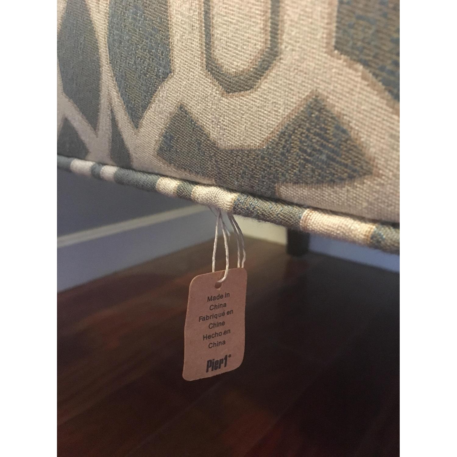 Pier 1 Liliana Collection Teal Ironwork Armchair - image-4