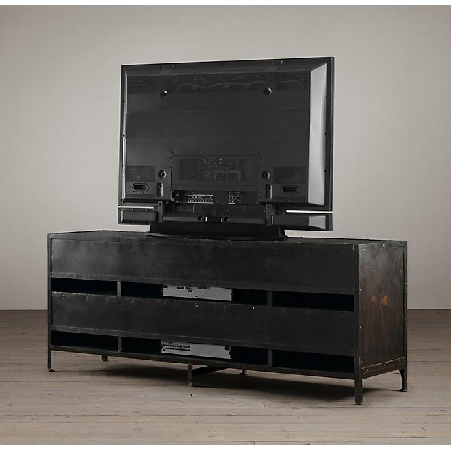 Restoration Hardware Industrial Tool Chest 4Door Media Console AptDeco