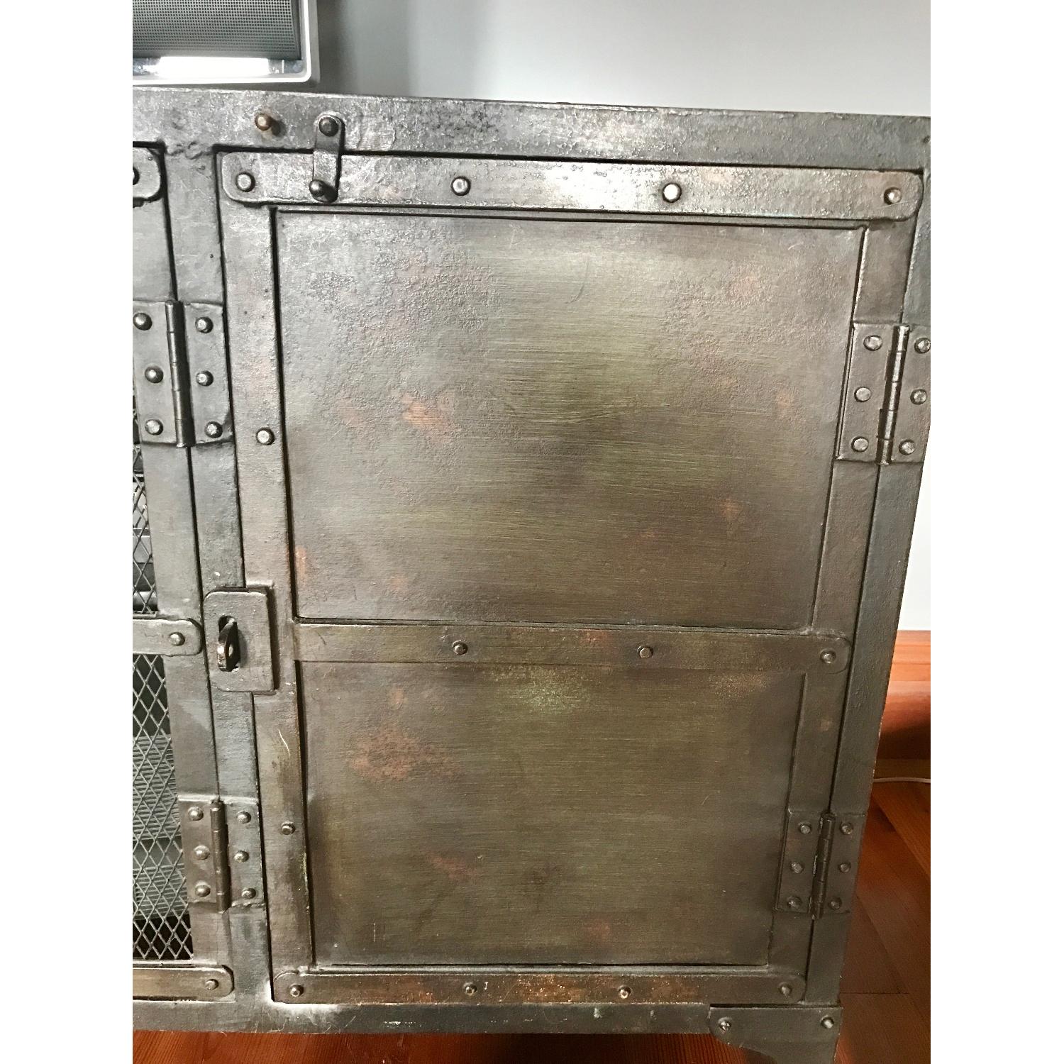 Restoration Hardware Industrial Tool Chest 4Door Media Console AptDeco