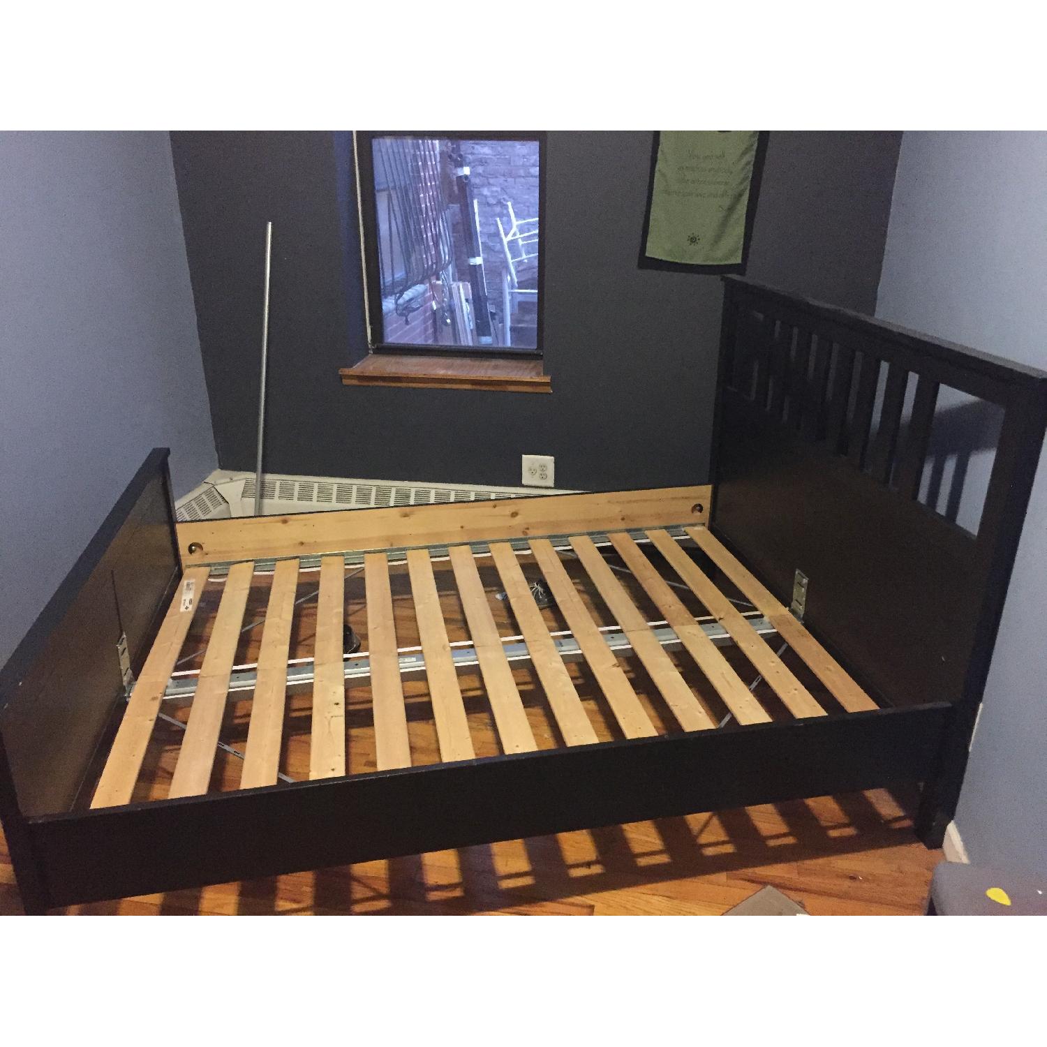 Ikea Hemnes Queen Black Bed Frame - image-3