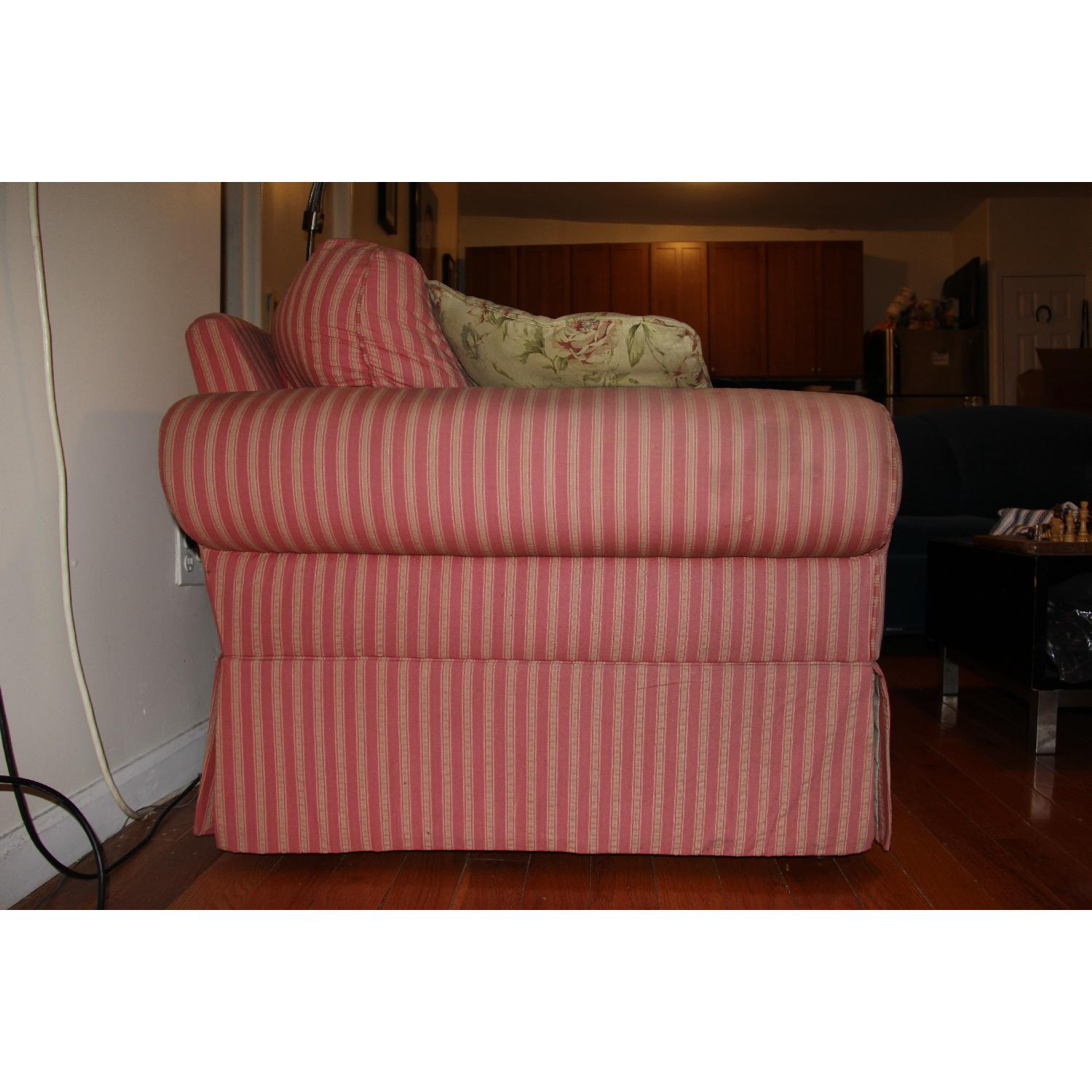 Striped Fabric Couch - image-2