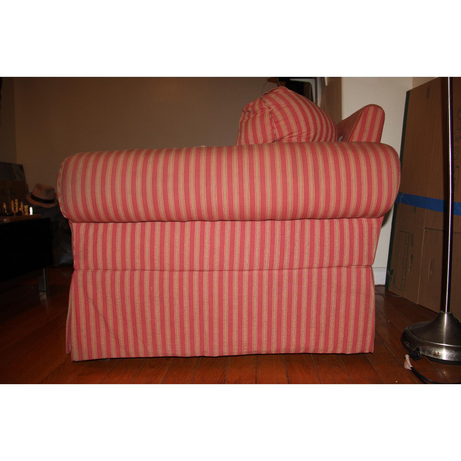 Striped Fabric Couch - image-3