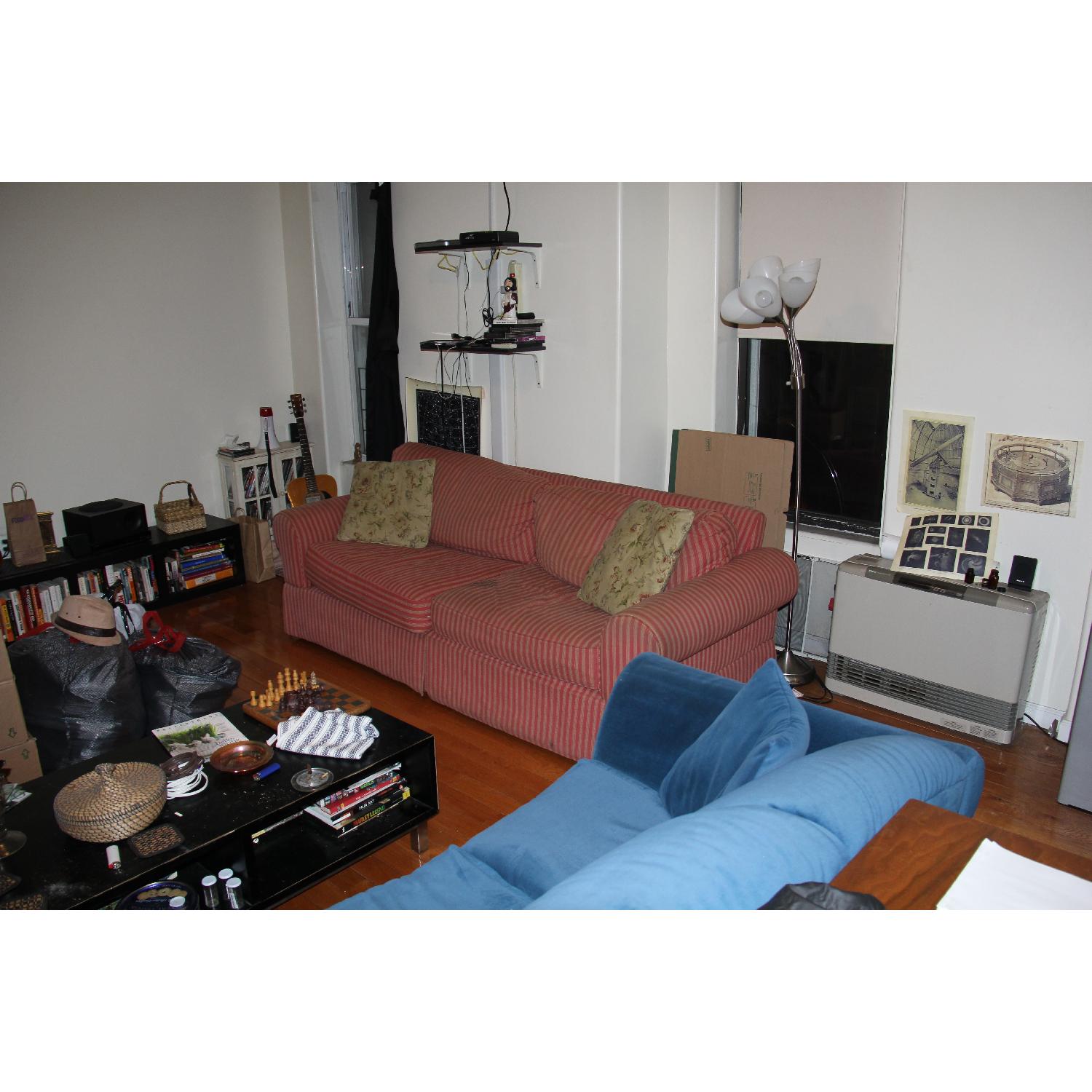 Striped Fabric Couch - image-5