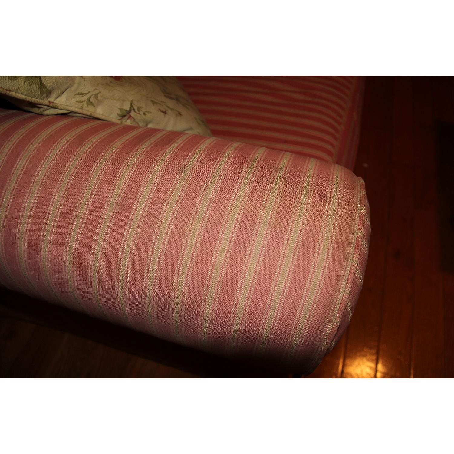Striped Fabric Couch - image-6