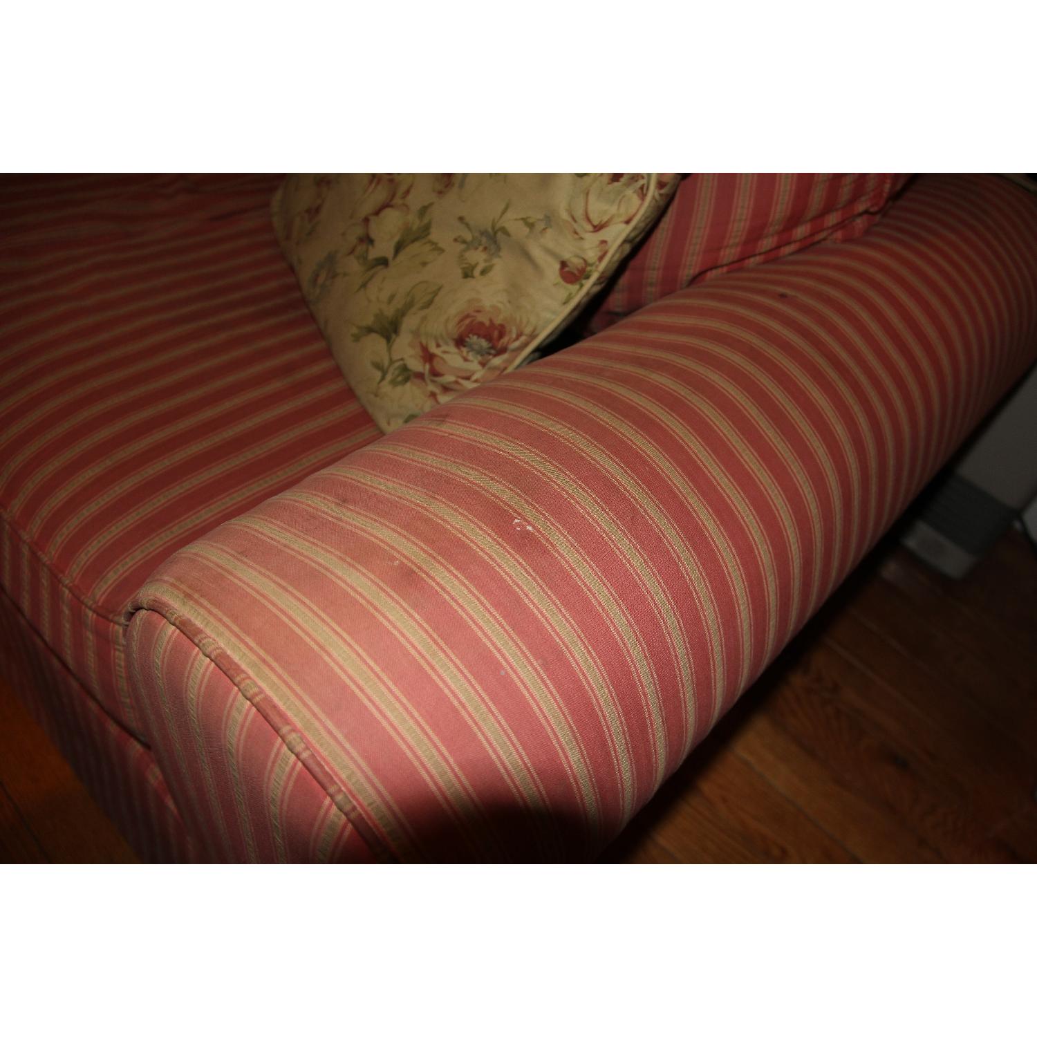 Striped Fabric Couch - image-7