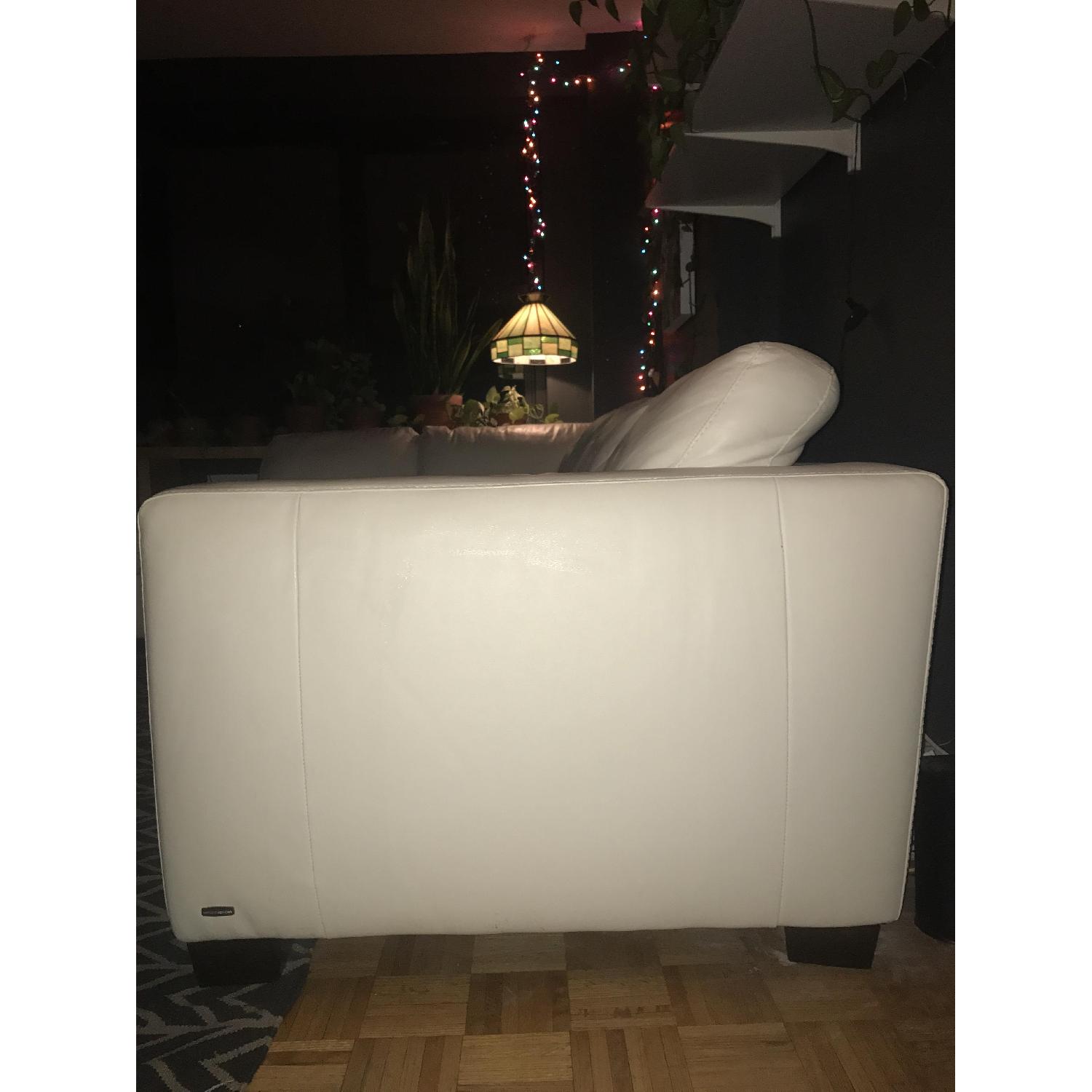 American Leather Astoria White Sectional Sofa - image-2