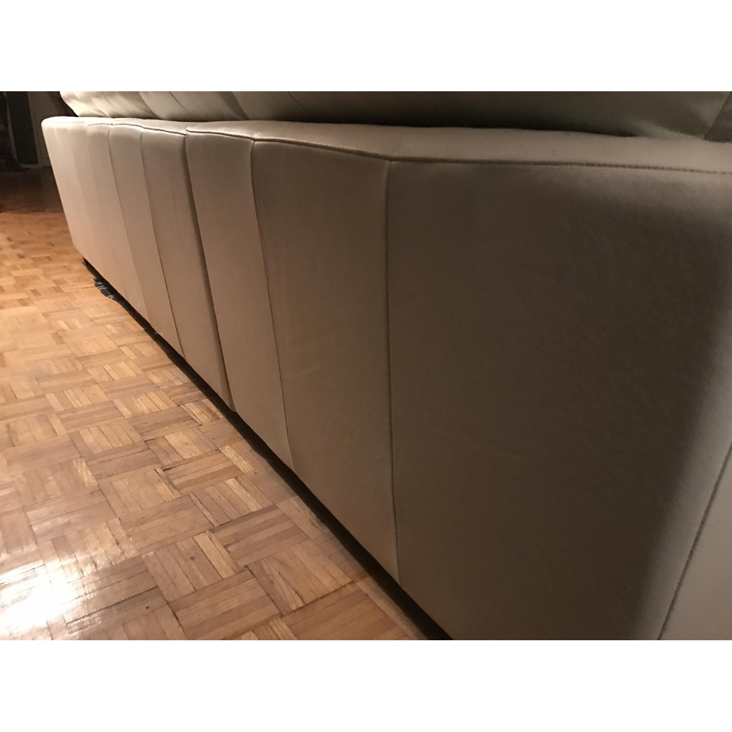 American Leather Astoria White Sectional Sofa - image-4