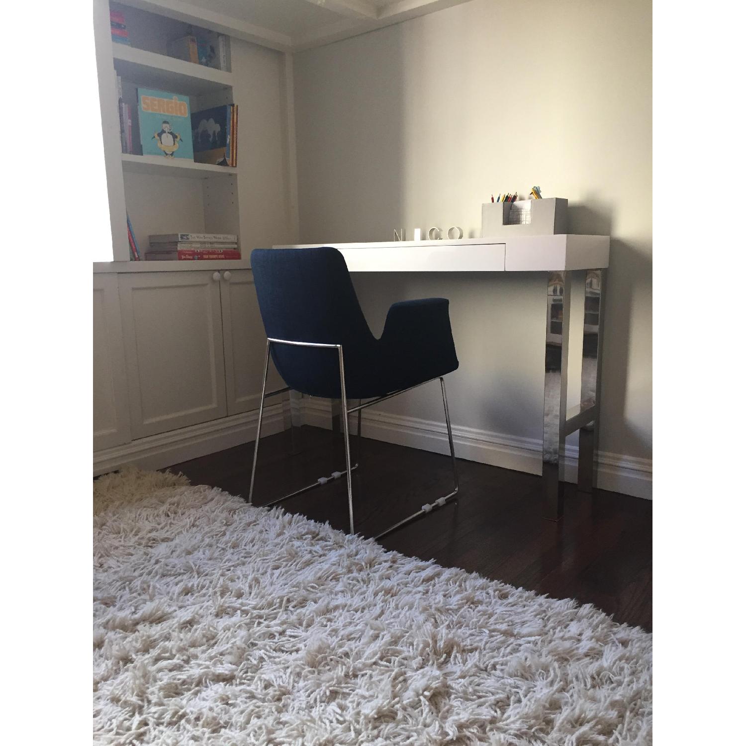 White Laquer Console Table - image-3