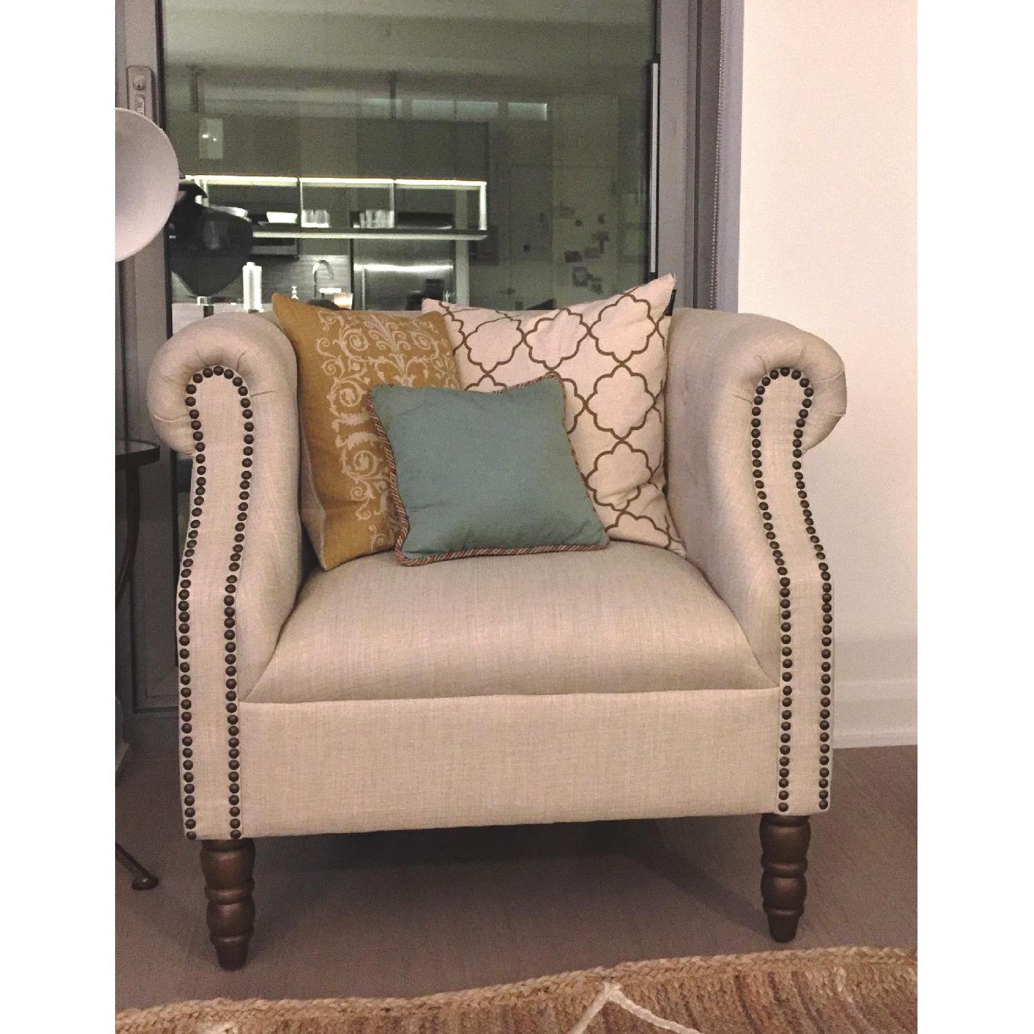 Jofran Linen Club Chairs - image-3