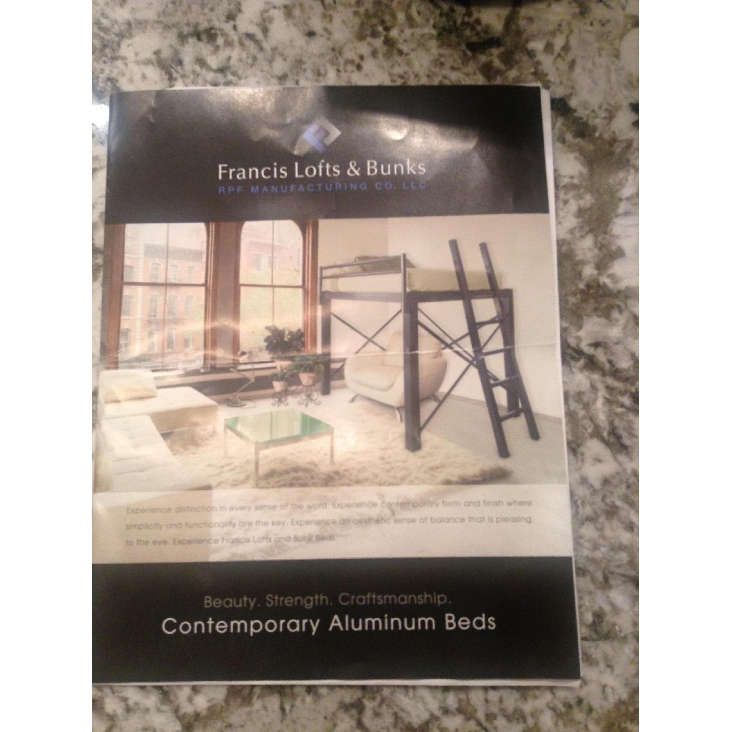 Francis Lofts & Bunks Aluminum Double Loft Bed Frame - image-5