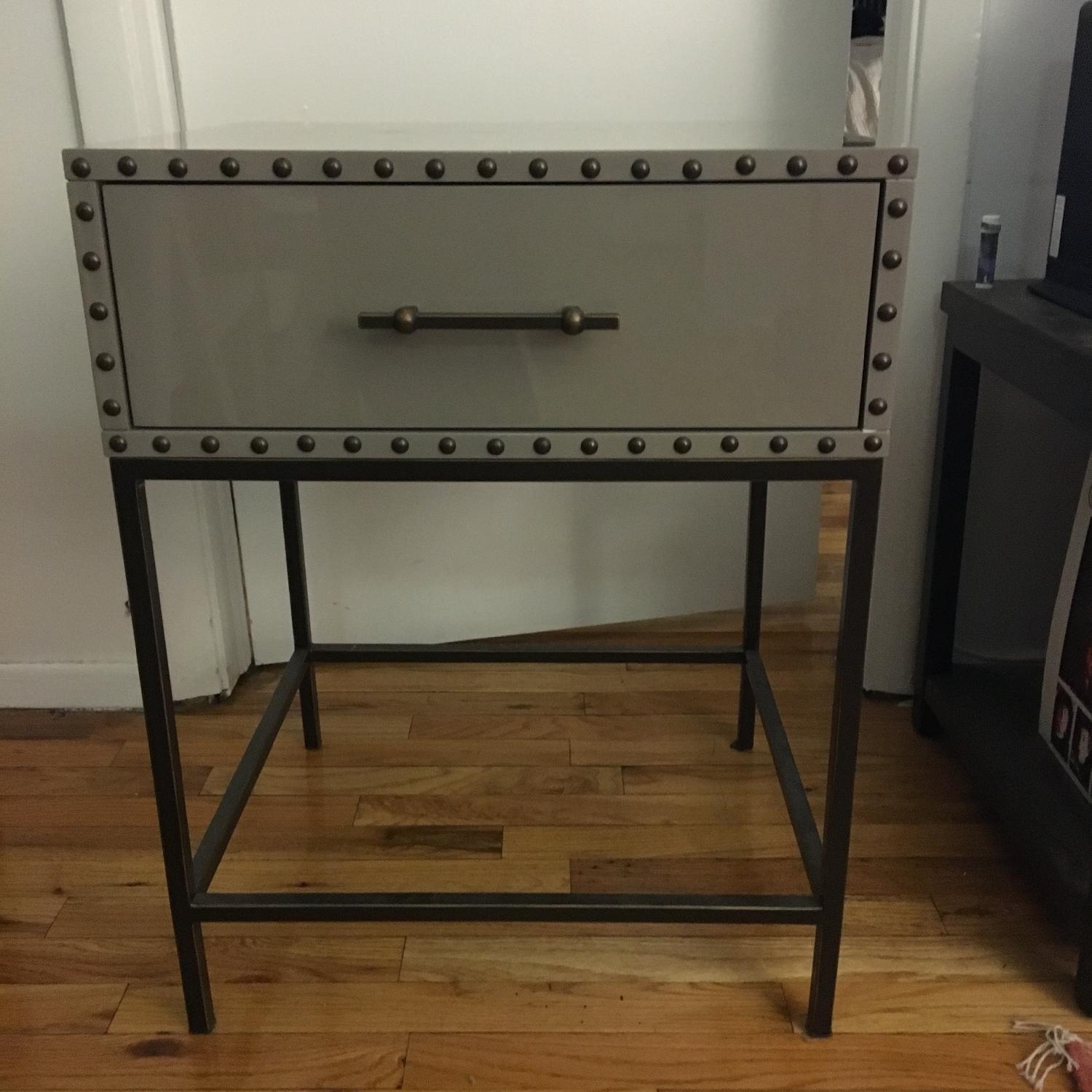 West Elm Nailhead Nightstand - image-1