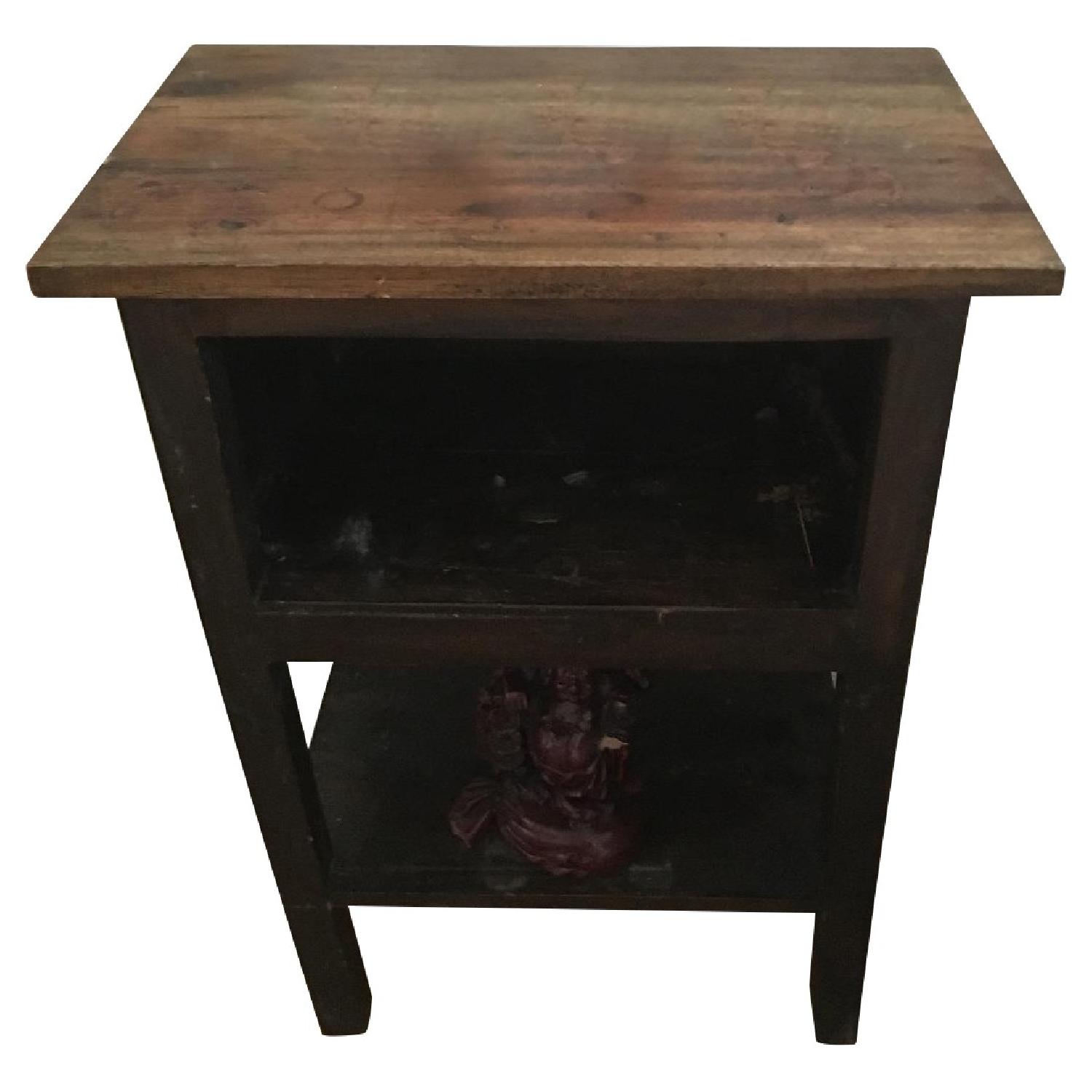 Wood Side Table - image-0