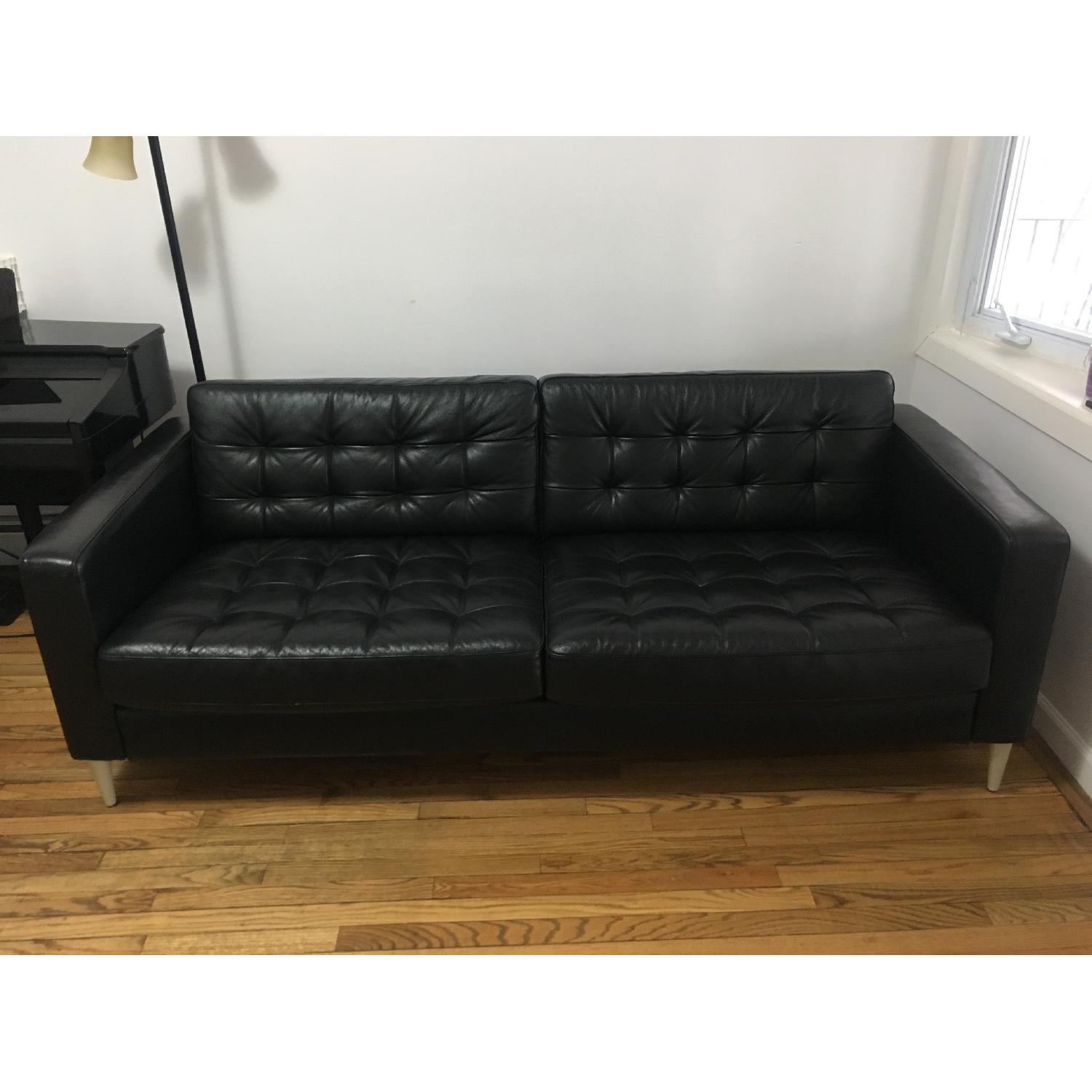 Ikea Leather Sofa - image-1