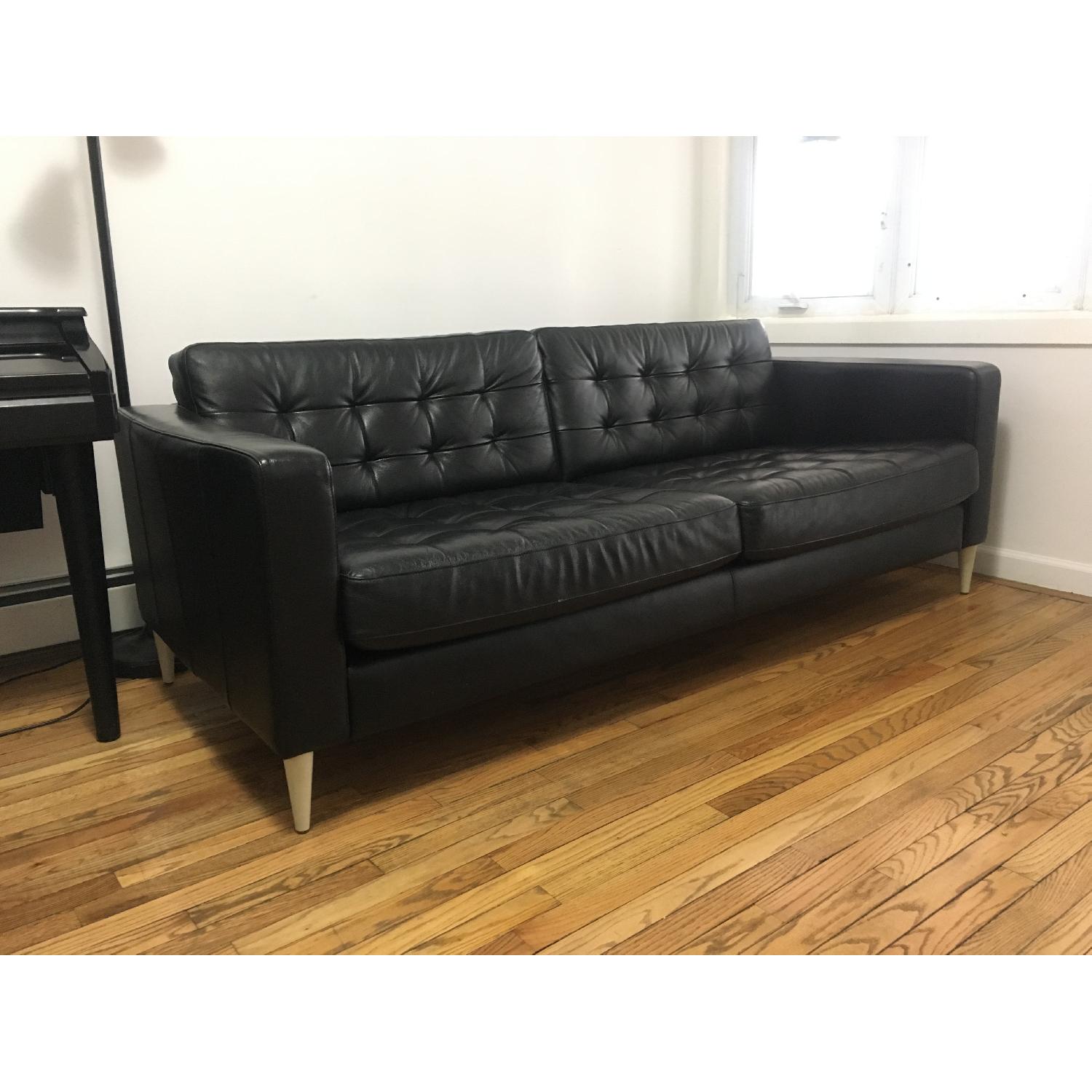 Ikea Leather Sofa - image-7