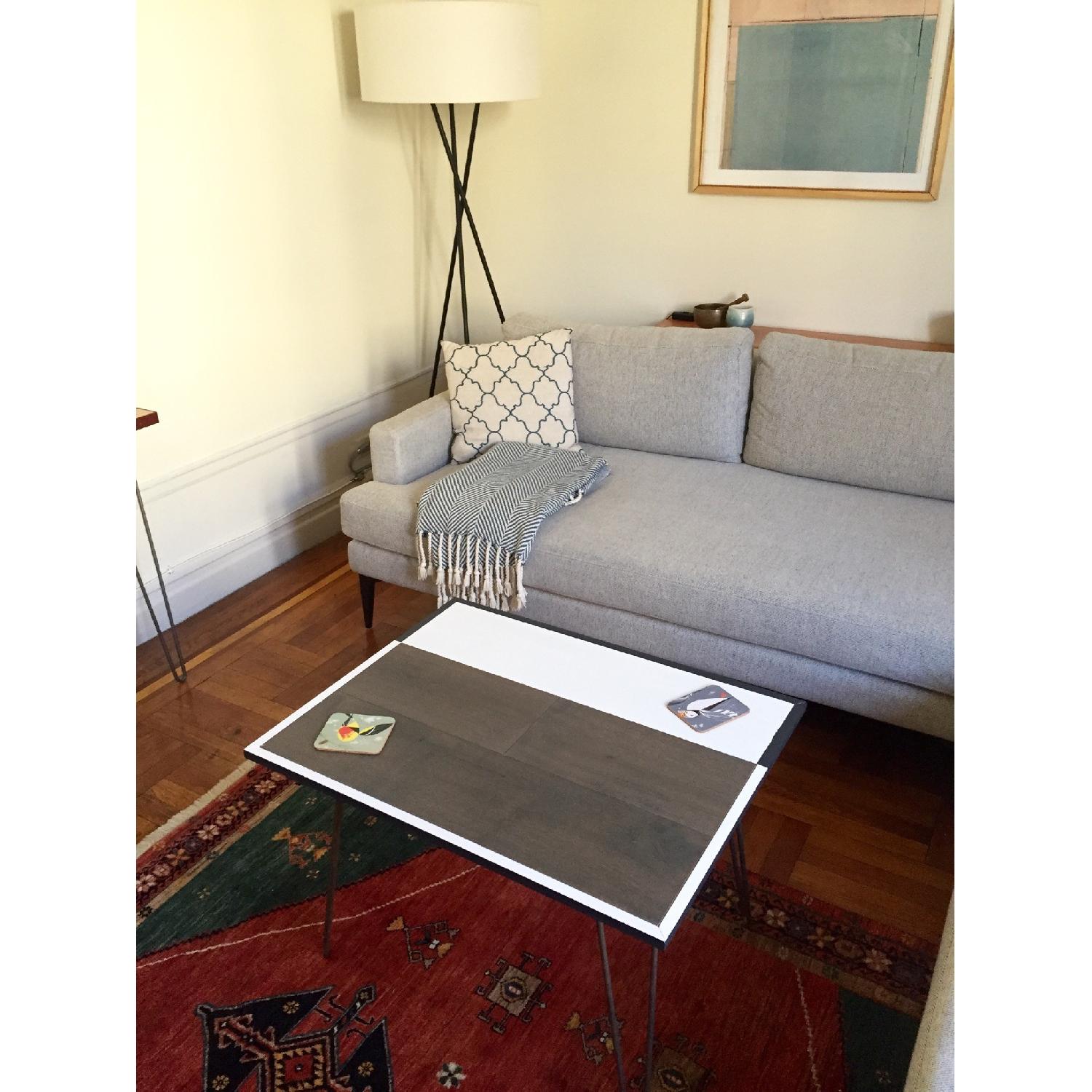 Handmade Mid Century Modern Coffee Table w/ Hairpin Legs - image-2